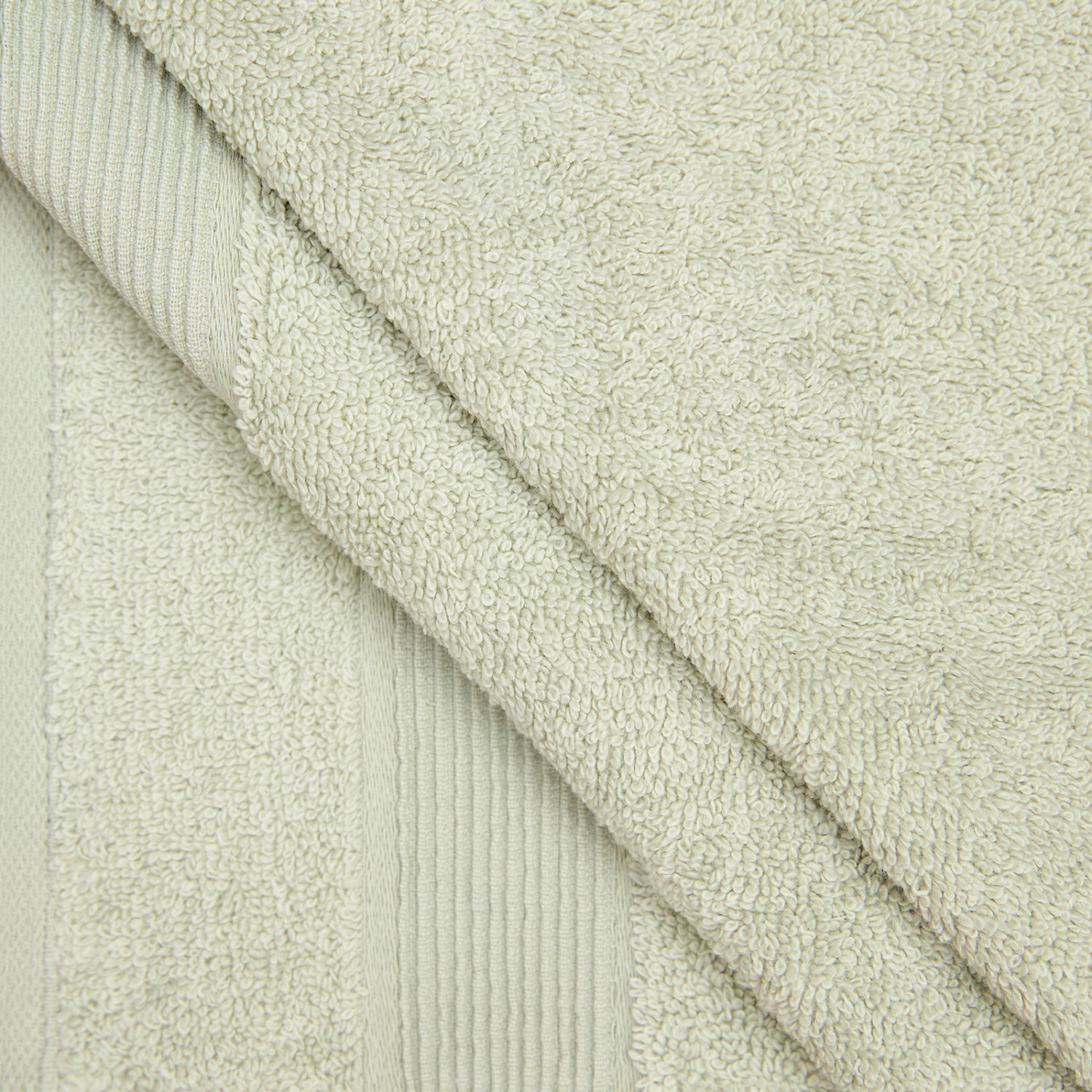 Полотенце махровое Nell, серо-зеленое - фото № 4