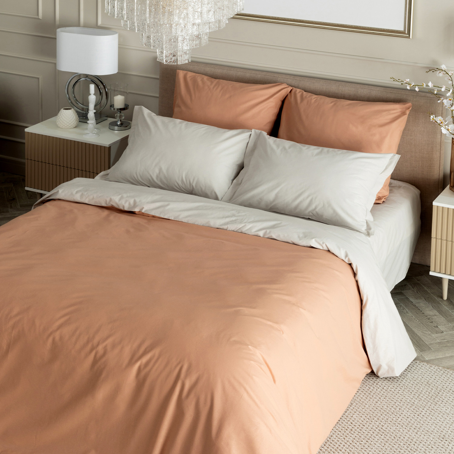 Постельное белье Тосканский беж/Tuscany beige & Greige - фото № 4