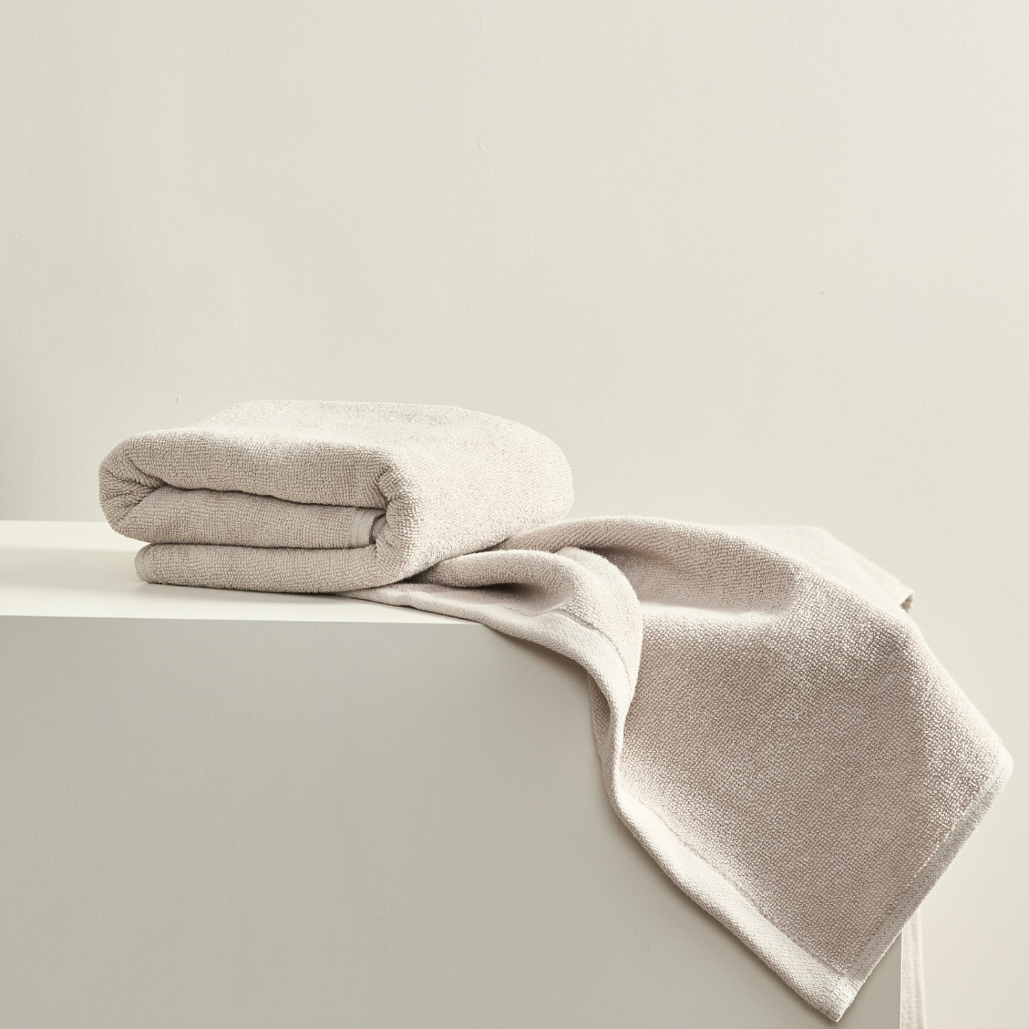 Комплект махровых полотенец Annette, бежевый - фото № 2