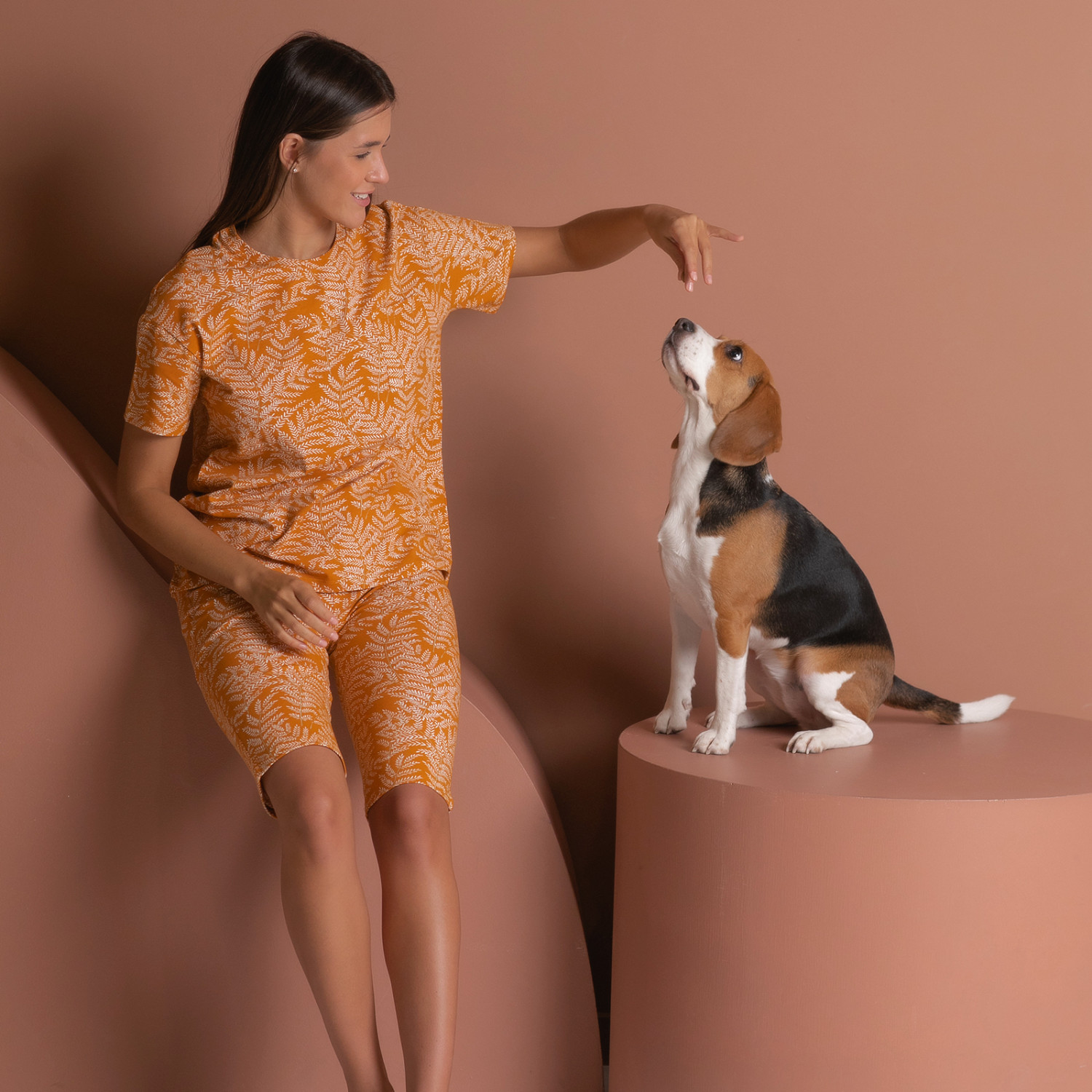 Футболка Аrancione, с узором - фото № 4