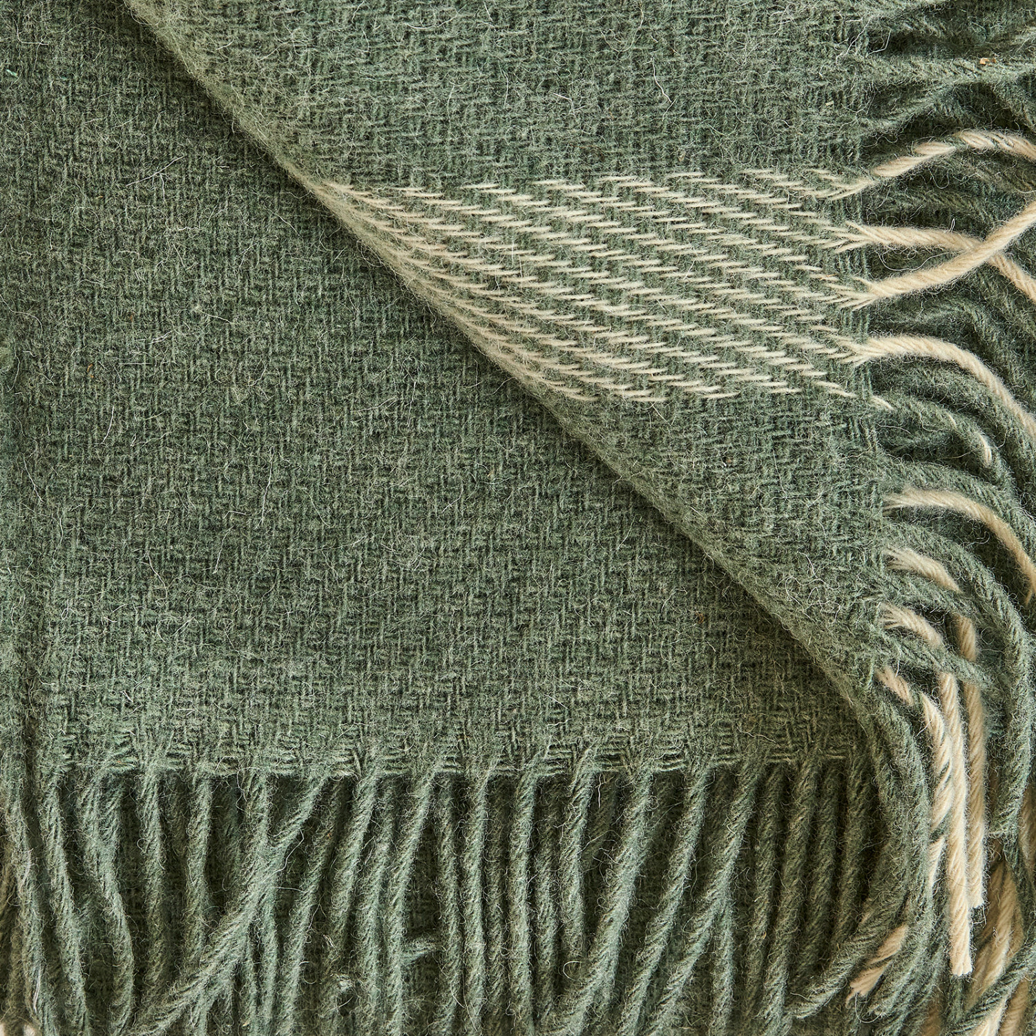 Плед Striscia calda, зеленый - фото № 5