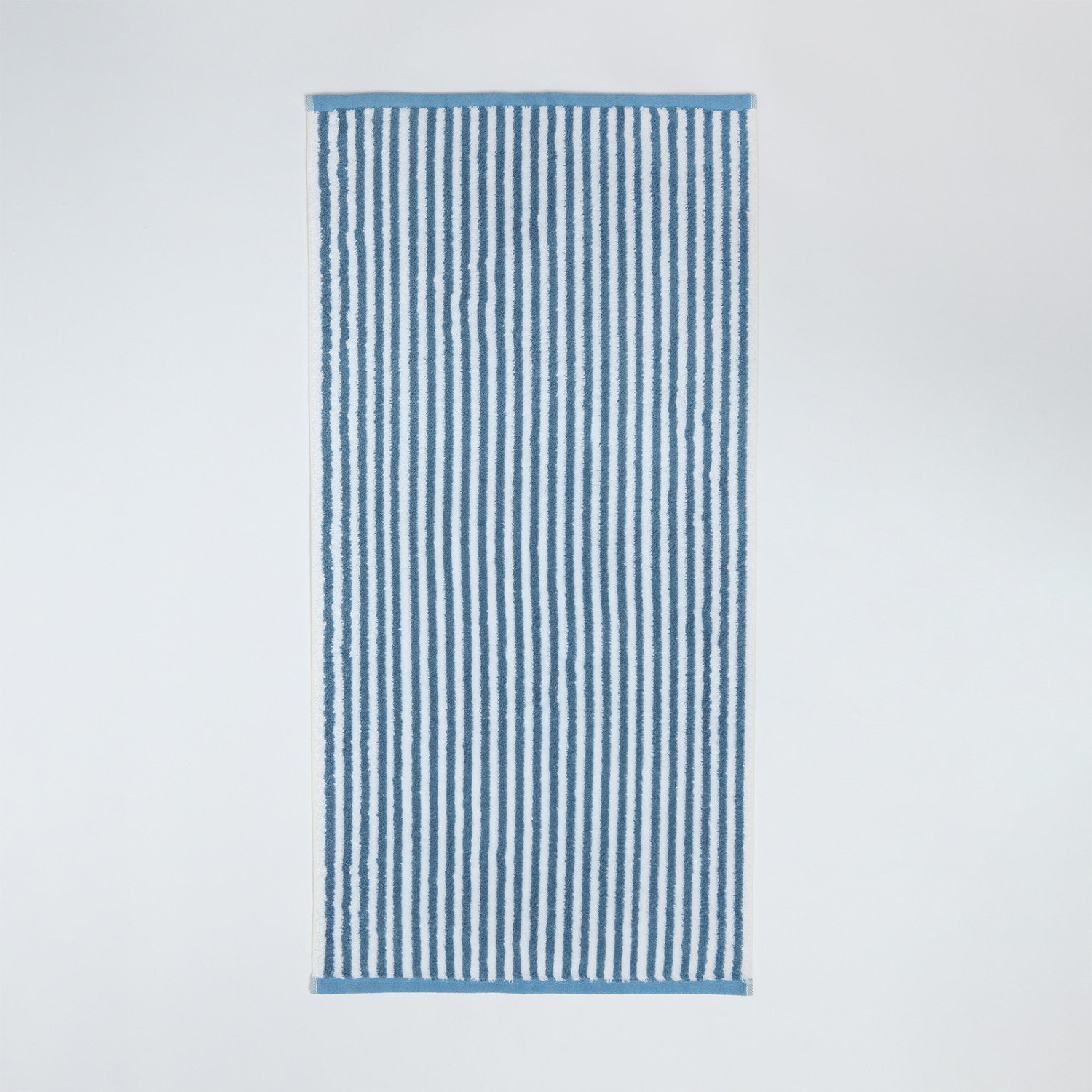 Полотенце махровое Узкая полоска/Striscia stretta, голубое - фото № 2