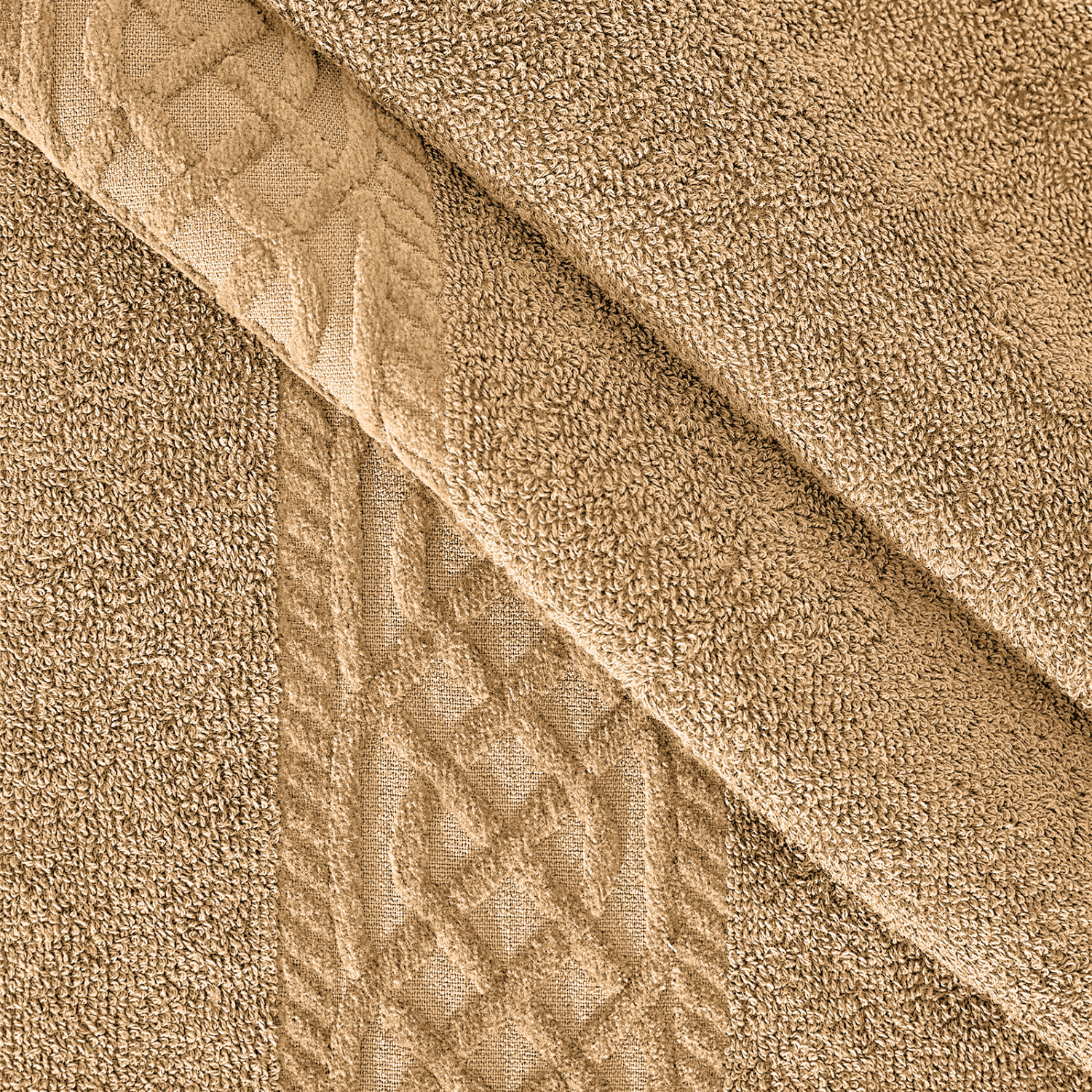 Полотенце махровое Costanza, горчица - фото № 6