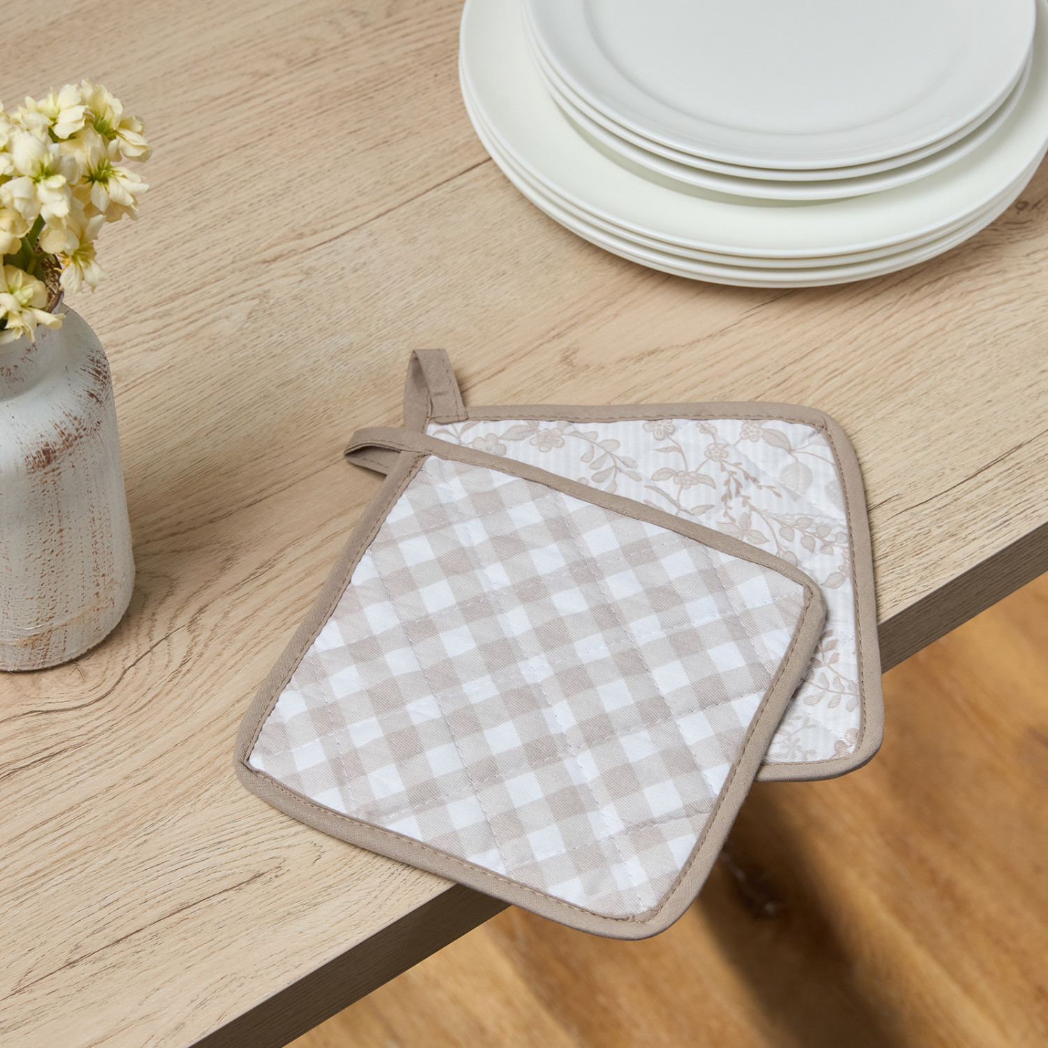 Набор прихваток Кружева и цветы/Lace e Fiori - фото № 2