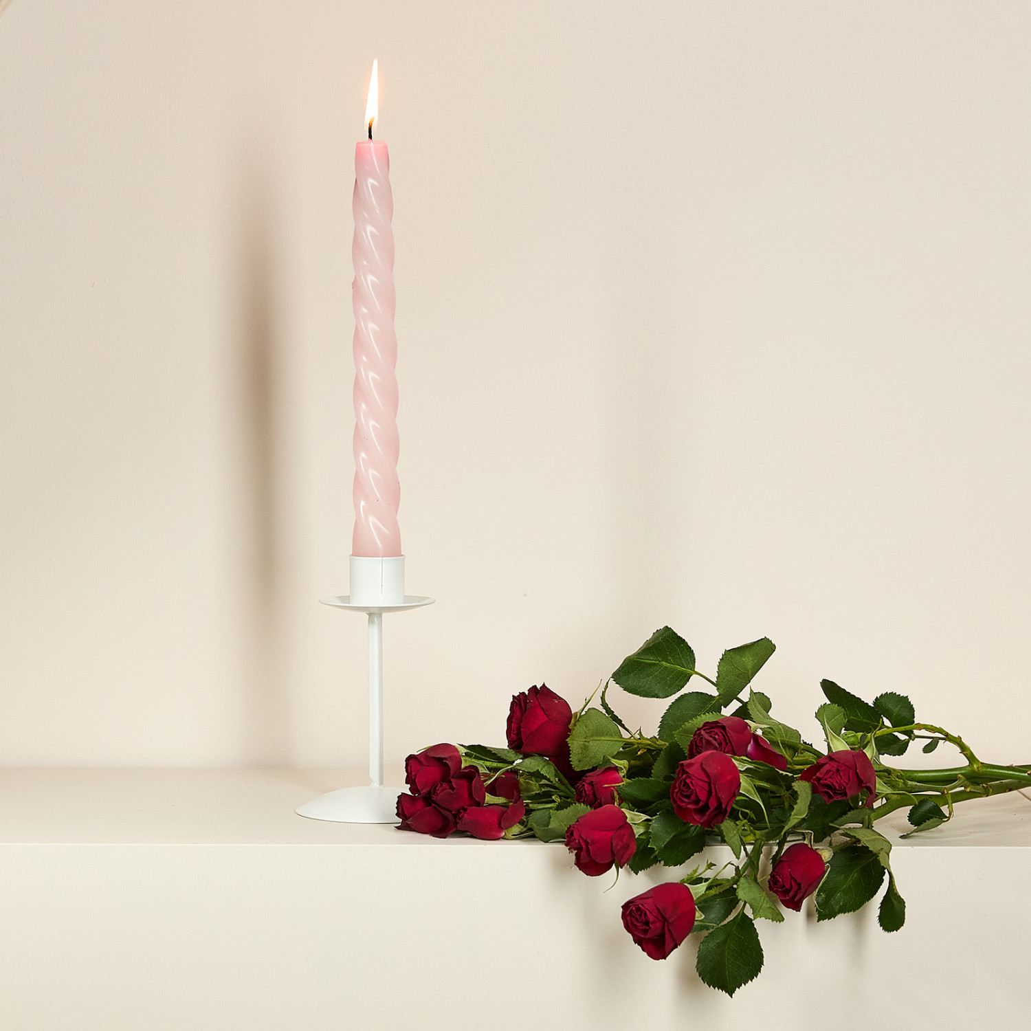 Подсвечник Classico на ножке, белый - фото № 2