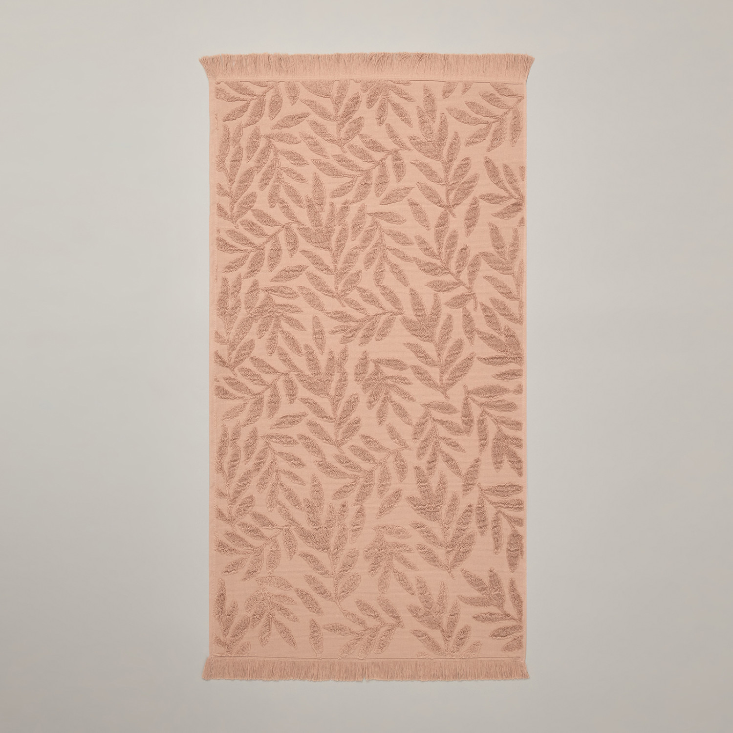 Полотенце махровое Цветение/Fioritura, бежевое - фото № 2