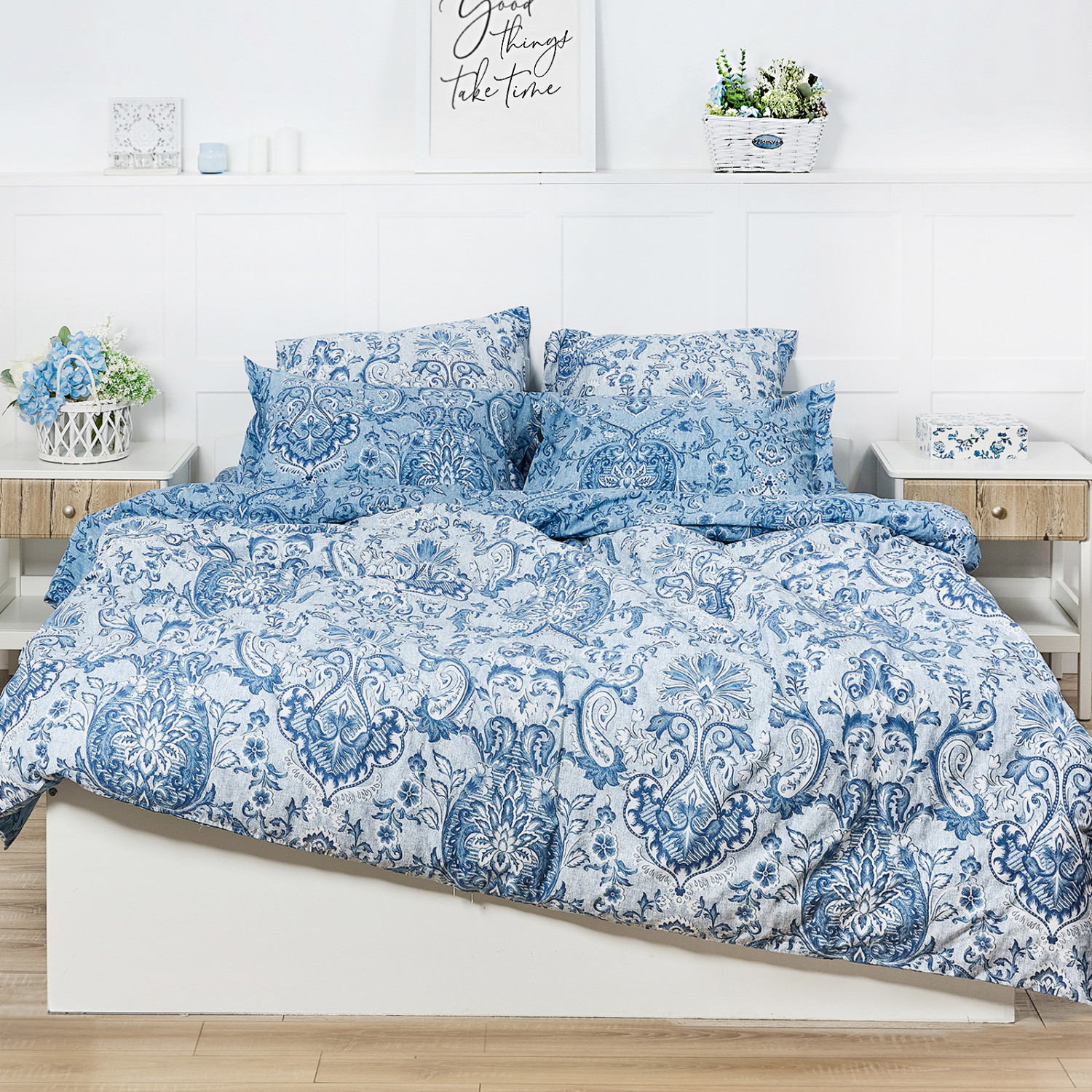 Постельное белье Mistero Blue (тубус) - фото № 10