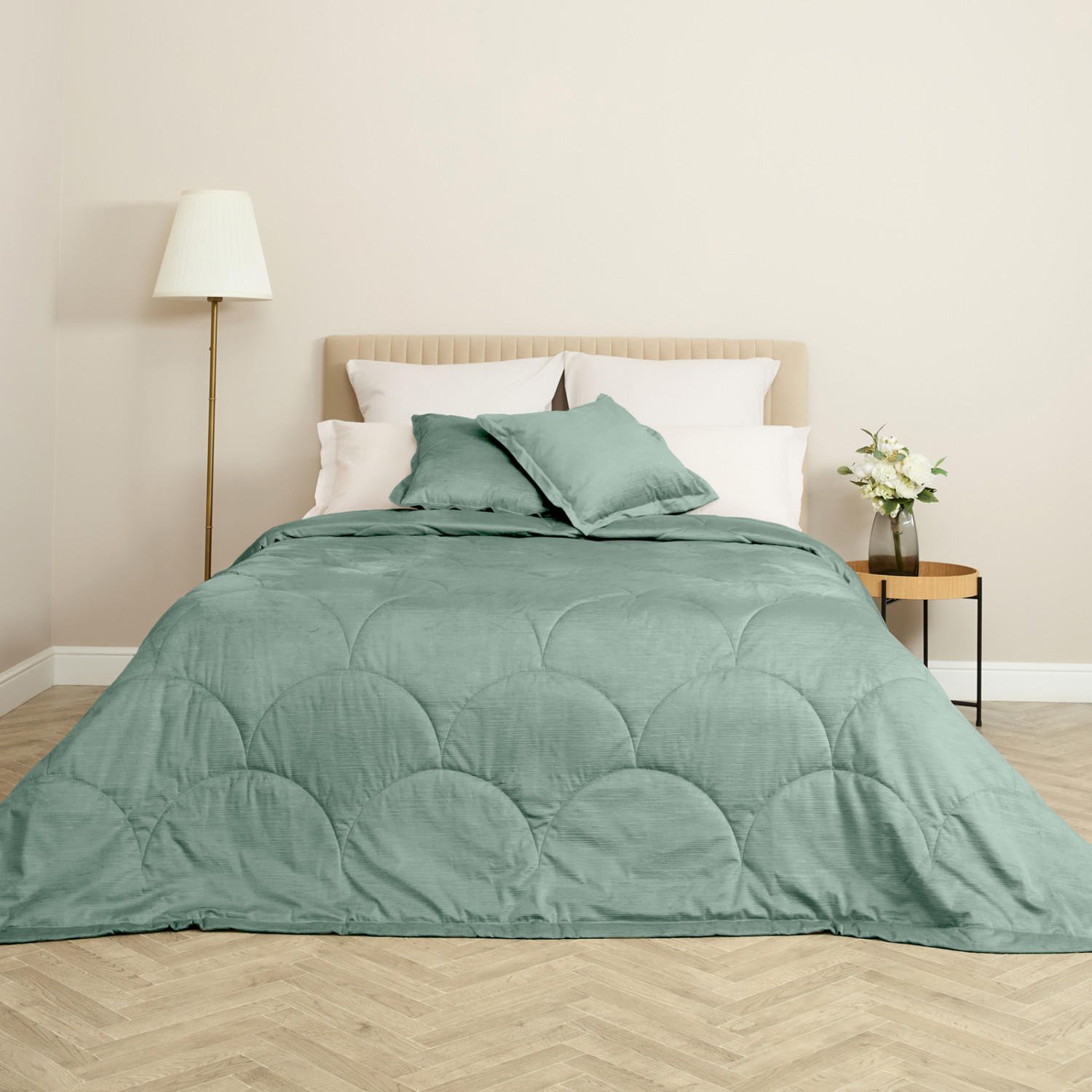 Покрывало Adelfa, зеленое - фото № 6