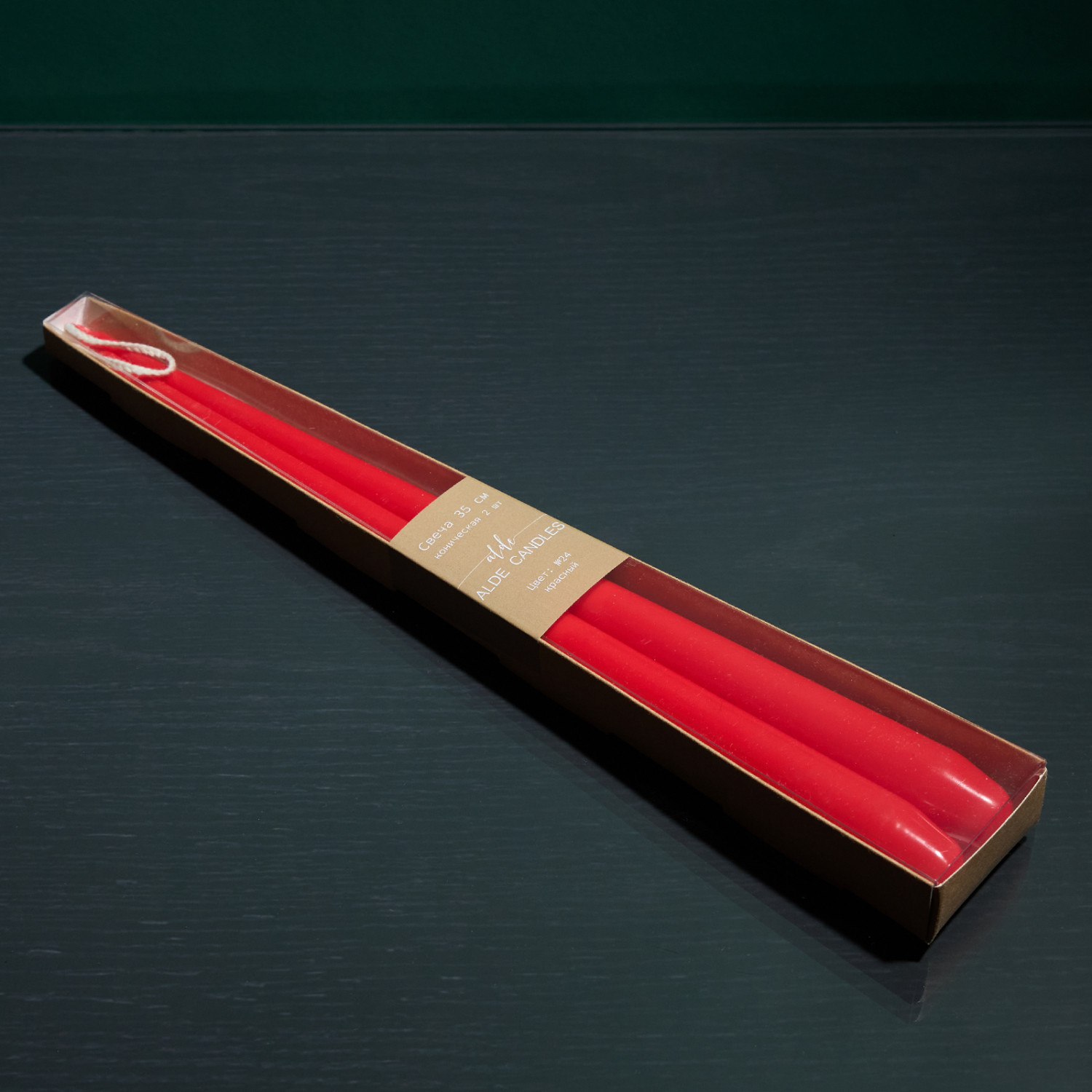 Набор свечей Поместье/Estate, красный - фото № 4