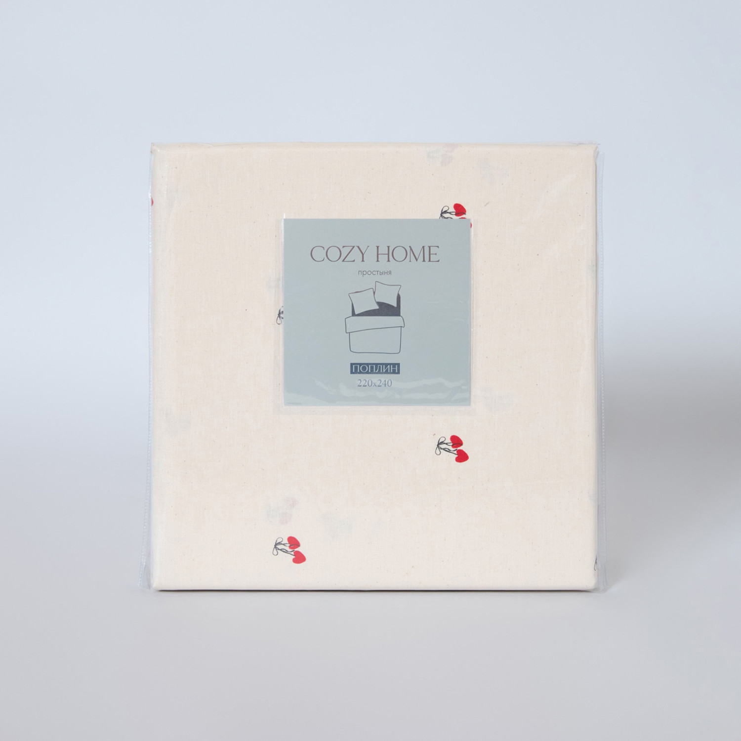 Простыня Вишневое сердце/Cherry heart - фото № 8