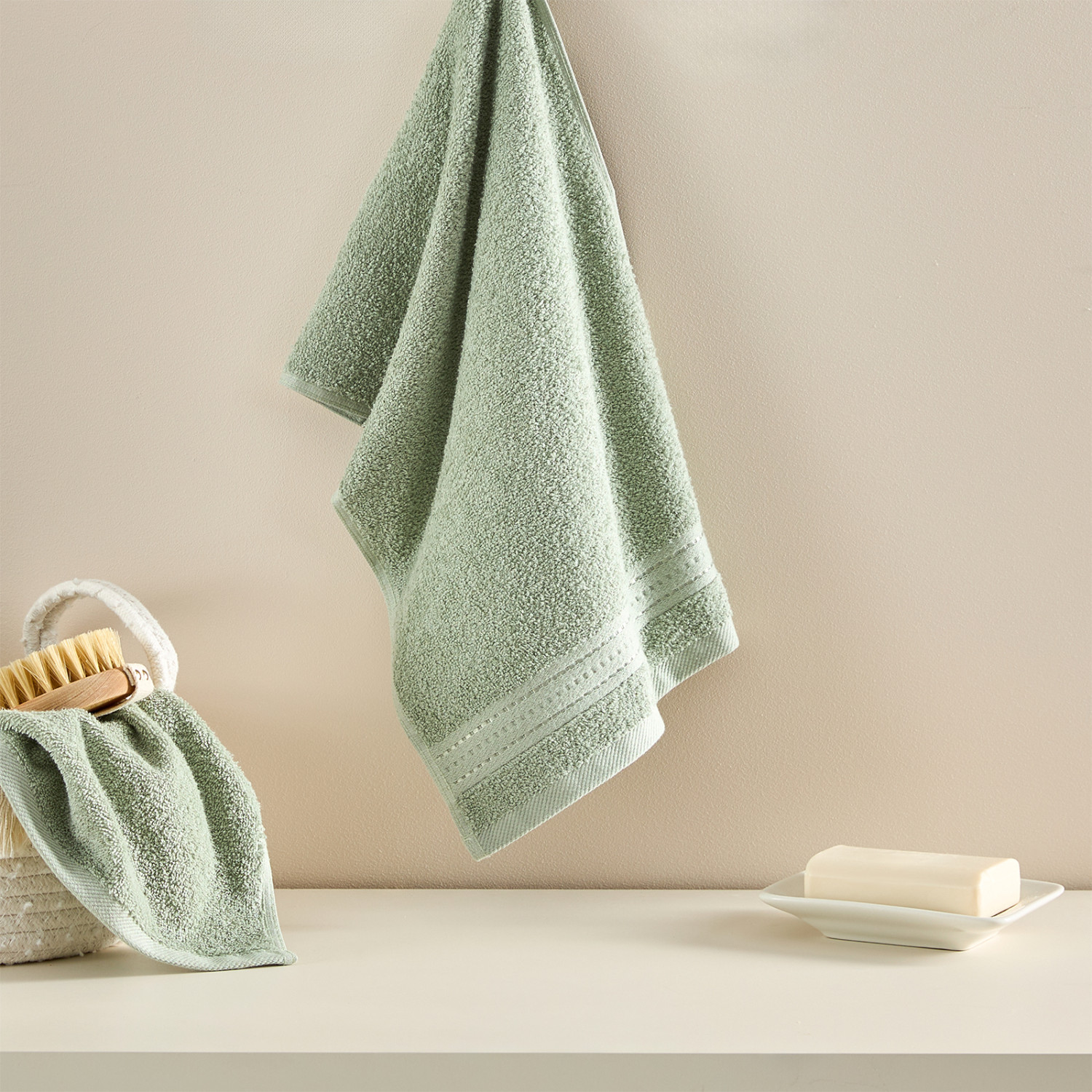 Полотенце махровое Базена/Basena, папоротник - фото № 3