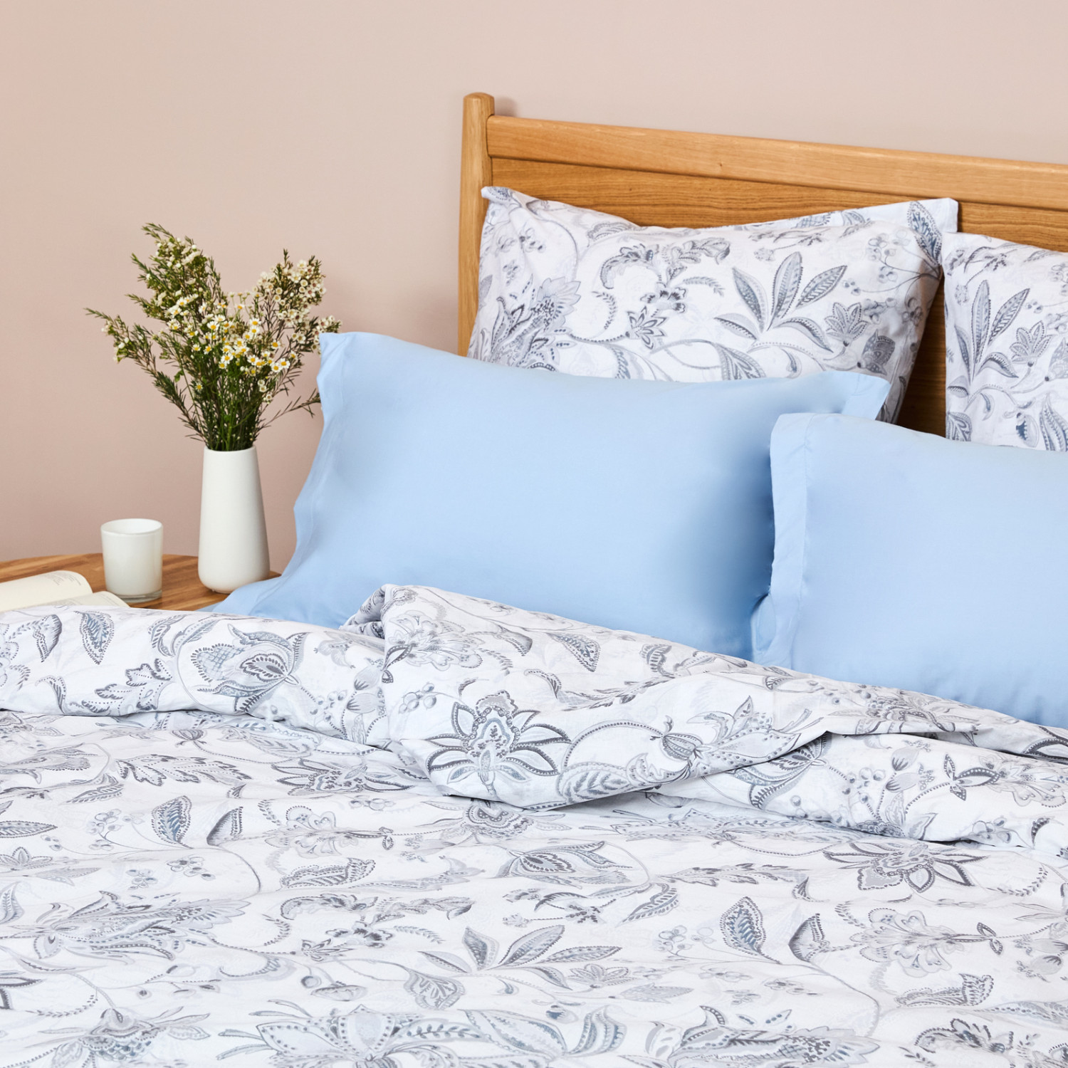 Постельное белье Azzurro, голубое - фото № 8