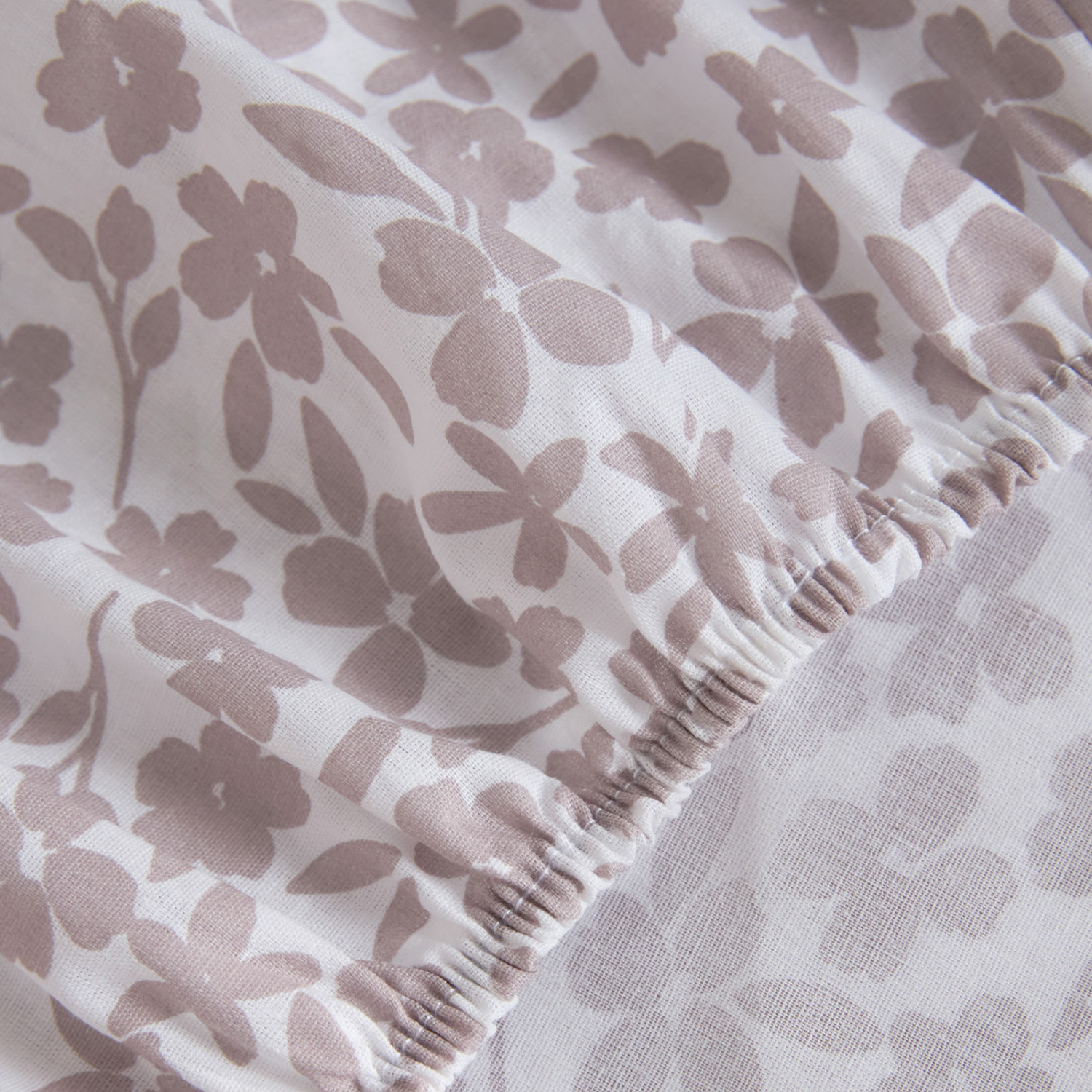 Простыня на резинке Капучино (цветы) - фото № 6
