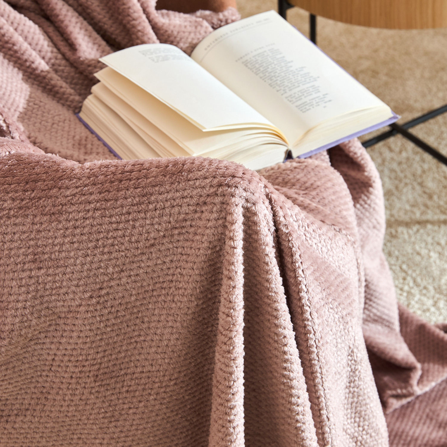 Плед Casella, пудровый - фото № 2