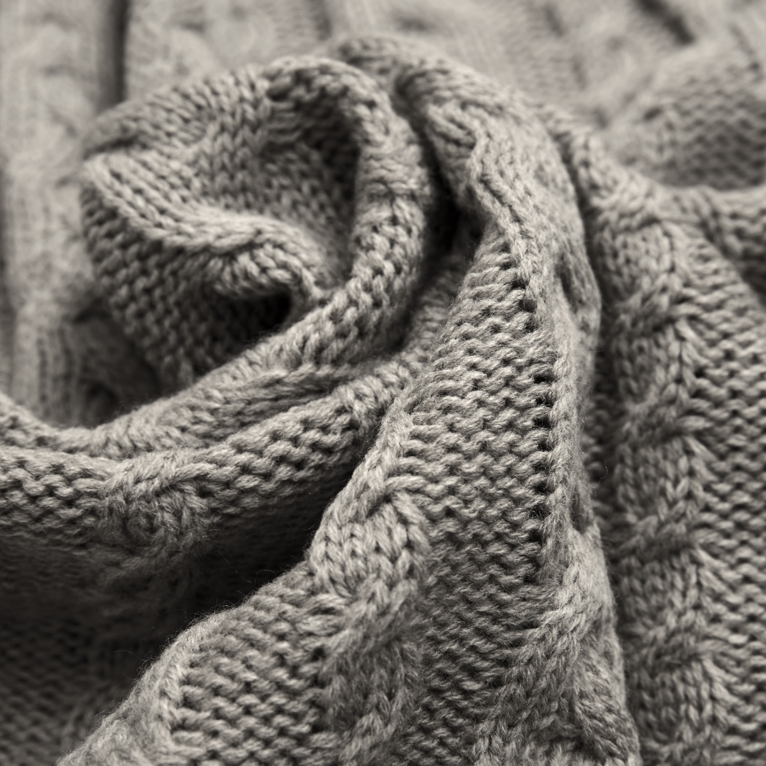 Плед Новаллас/Novallas, серый - фото № 4