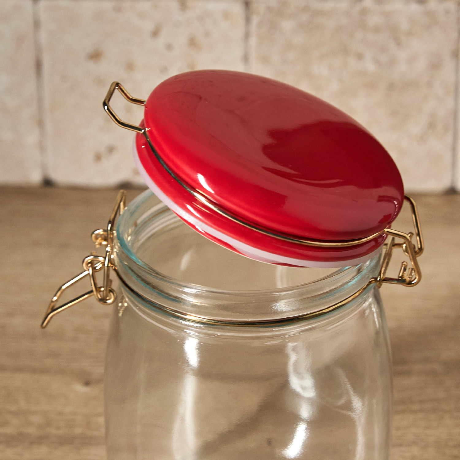 Емкость для хранения Christmas jam, красная - фото № 3