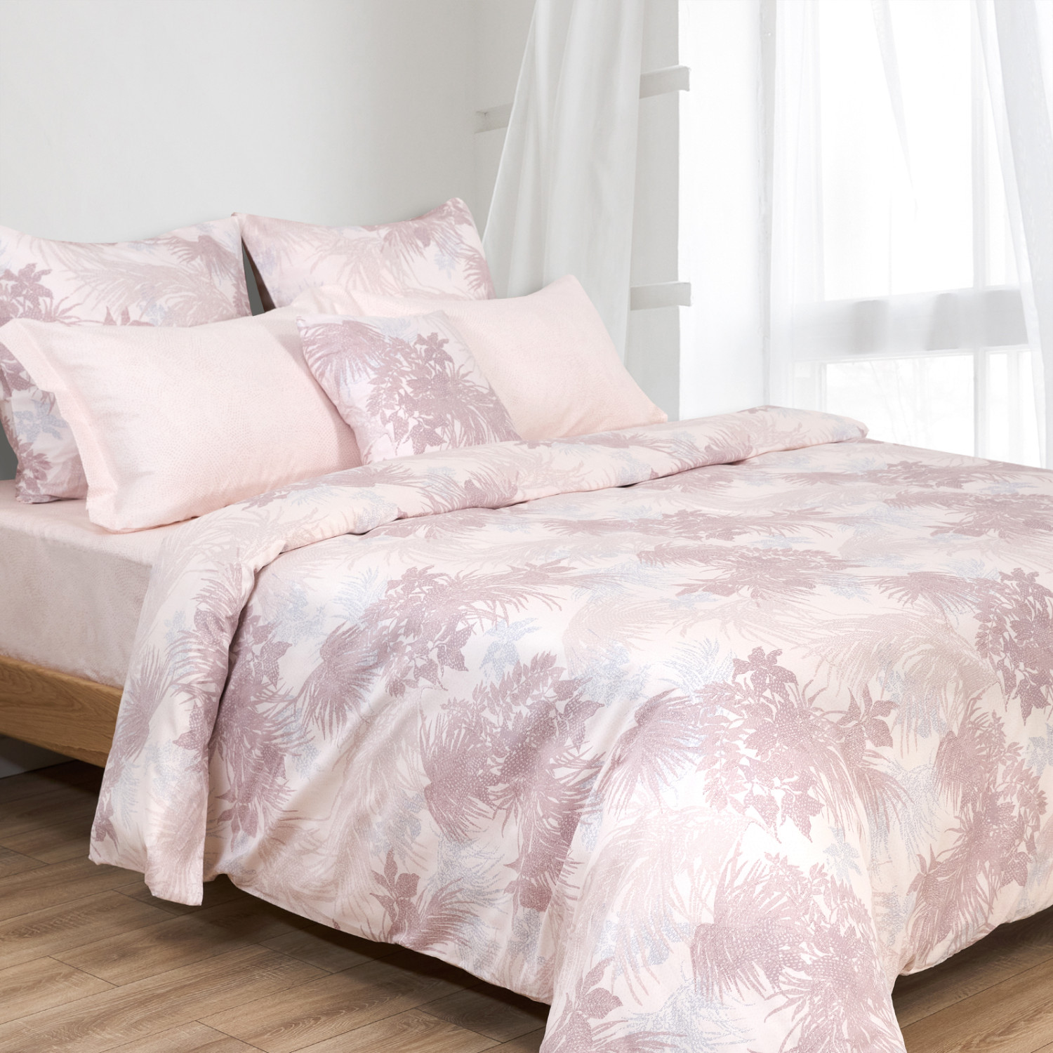 Постельное белье Bellona, розовое сатин - фото № 4