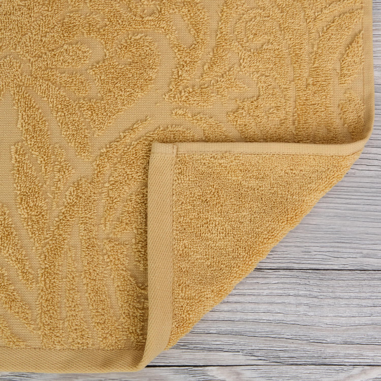 Полотенце махровое Colebria, желтое - фото № 4