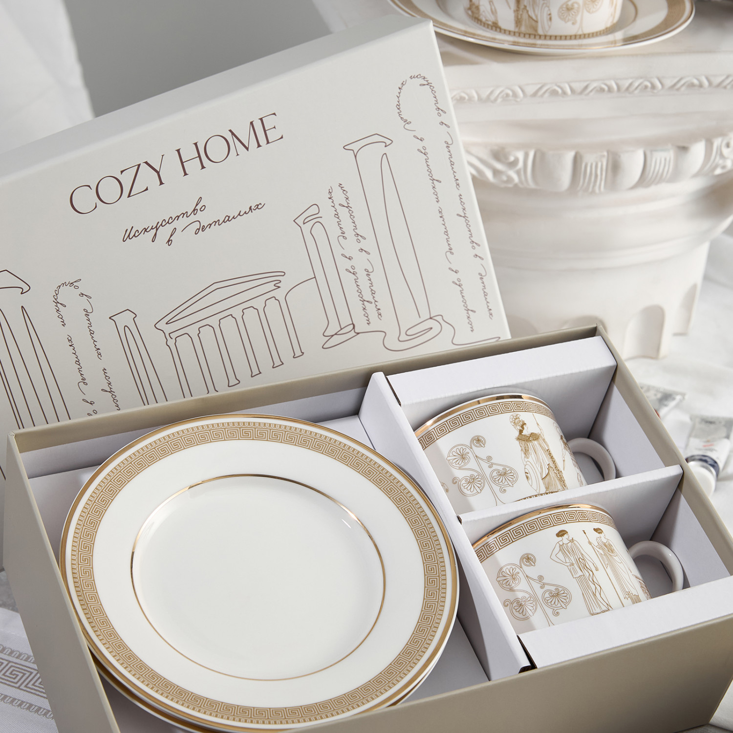 Набор чайных пар Античность/Antique - фото № 10