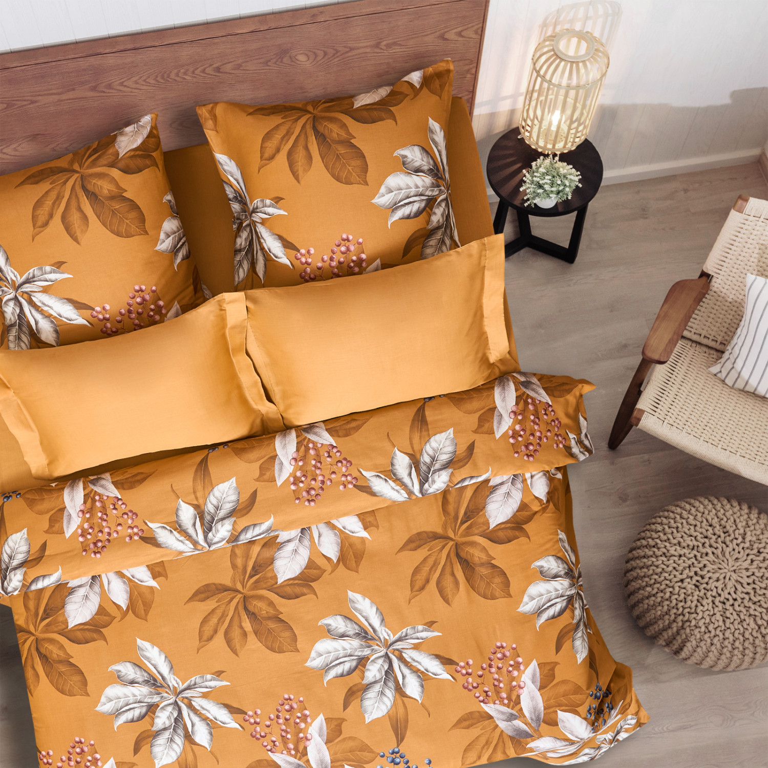 Постельное белье Schefflera сатин - фото № 4