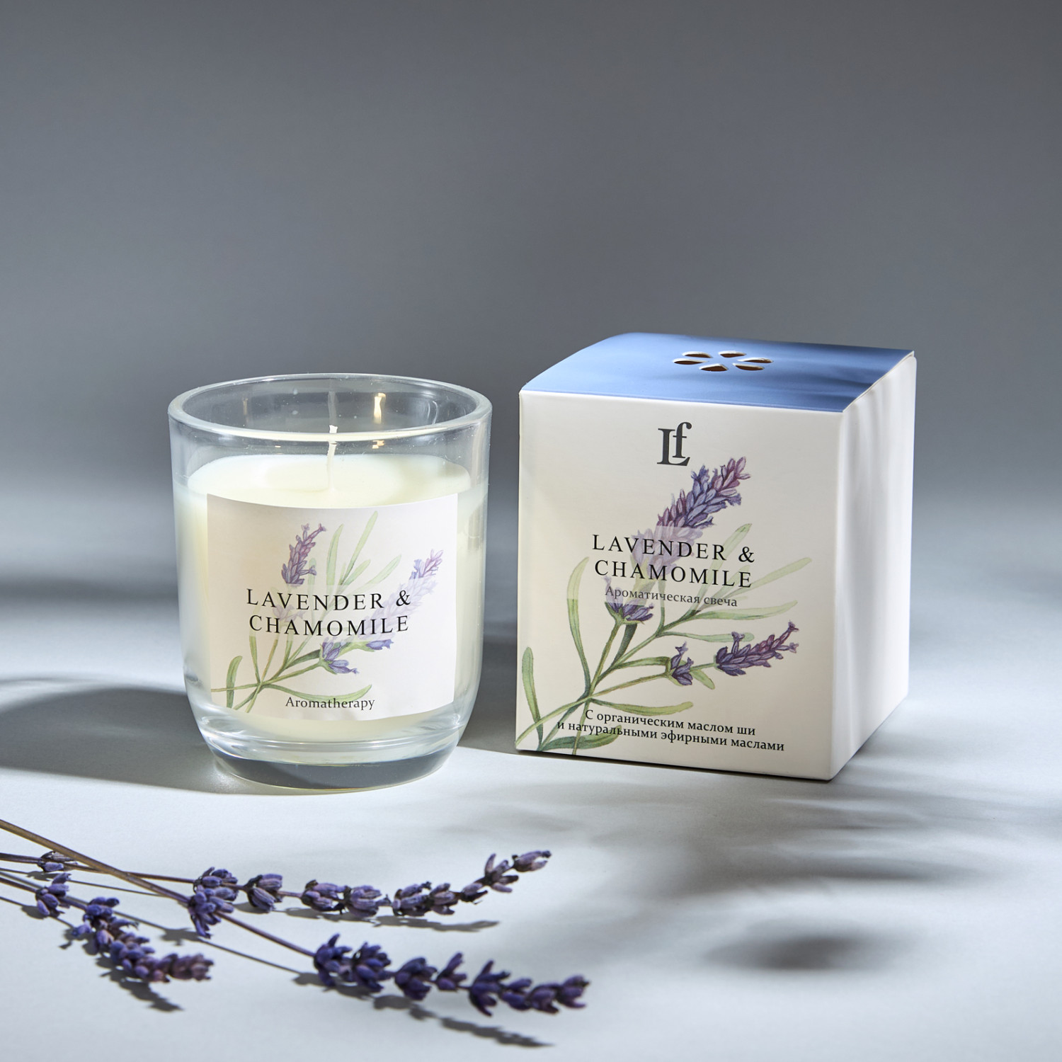 Свеча ароматическая Lavender & Chamomile - фото № 2