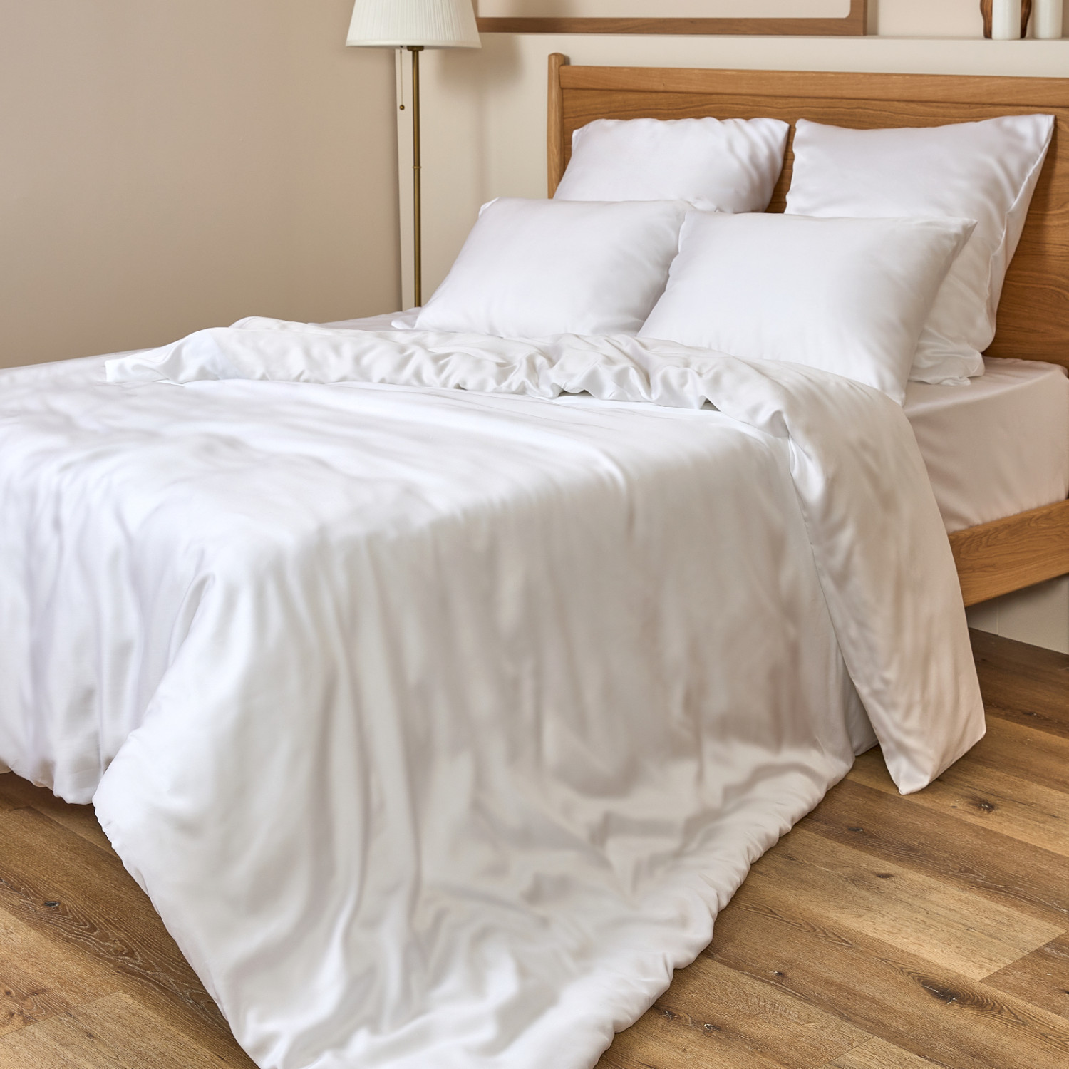 Постельное белье White, тенсель - фото № 5