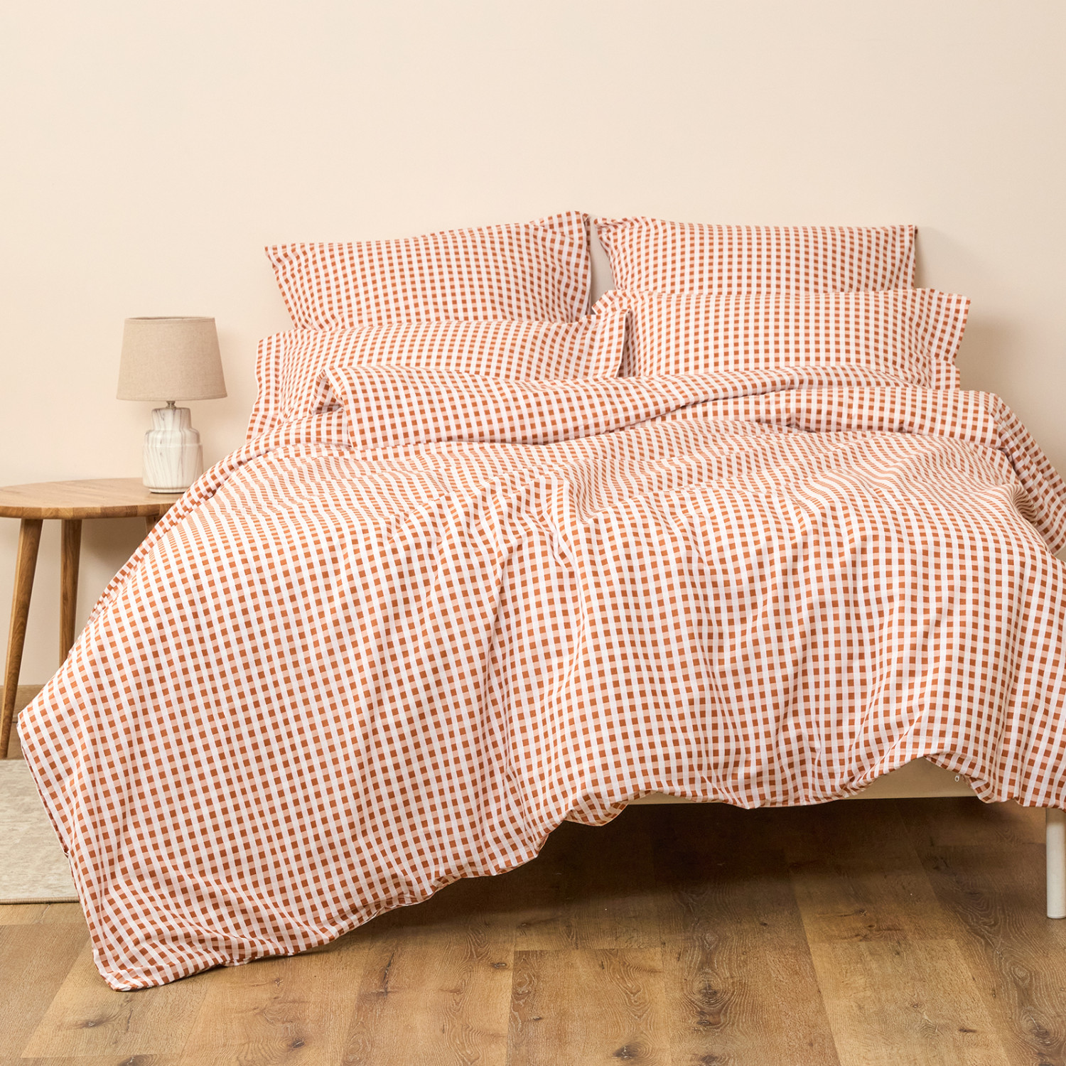 Постельное белье полукомплект Vichy, терракота - фото № 7