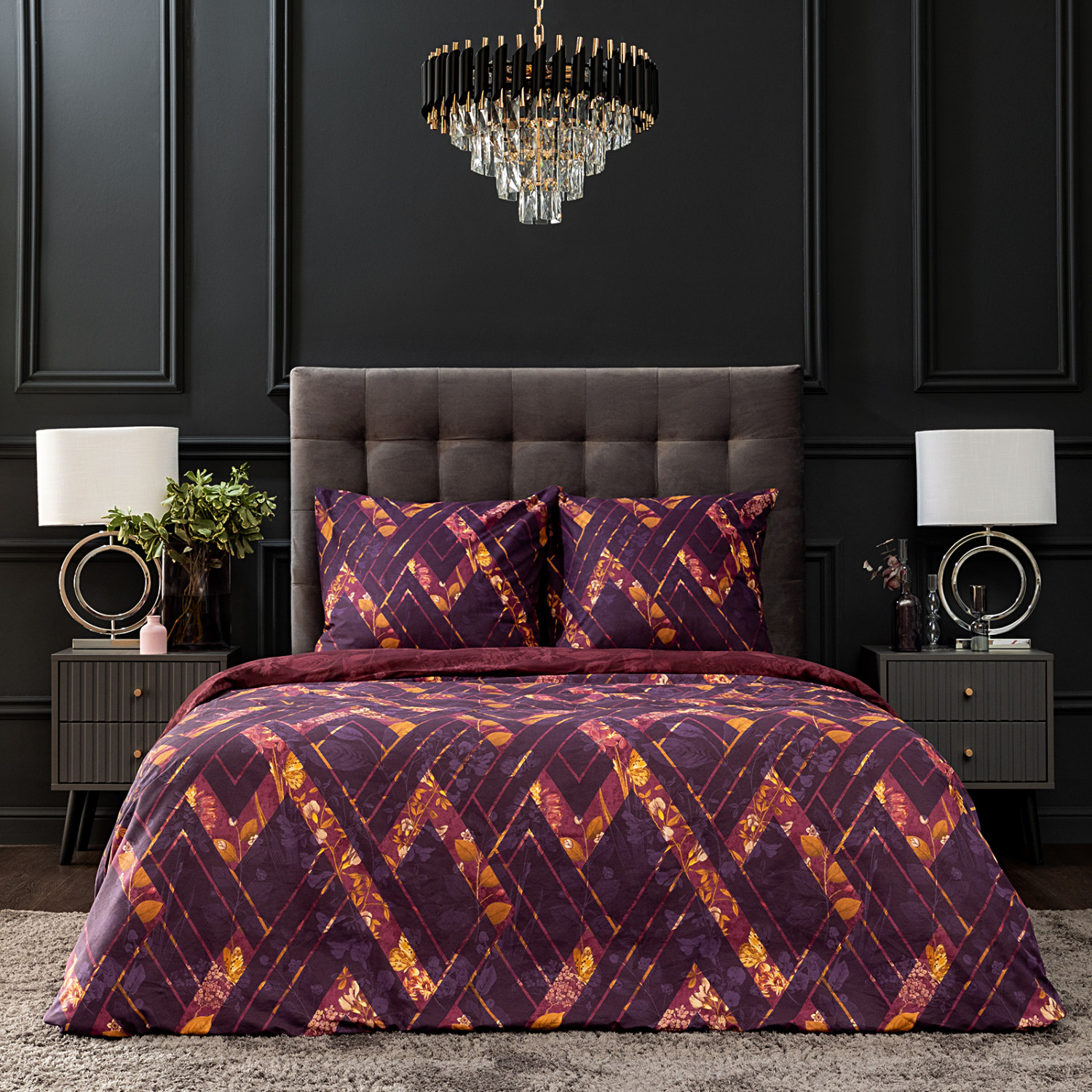 Постельное белье Melinda, фиолет - фото № 12