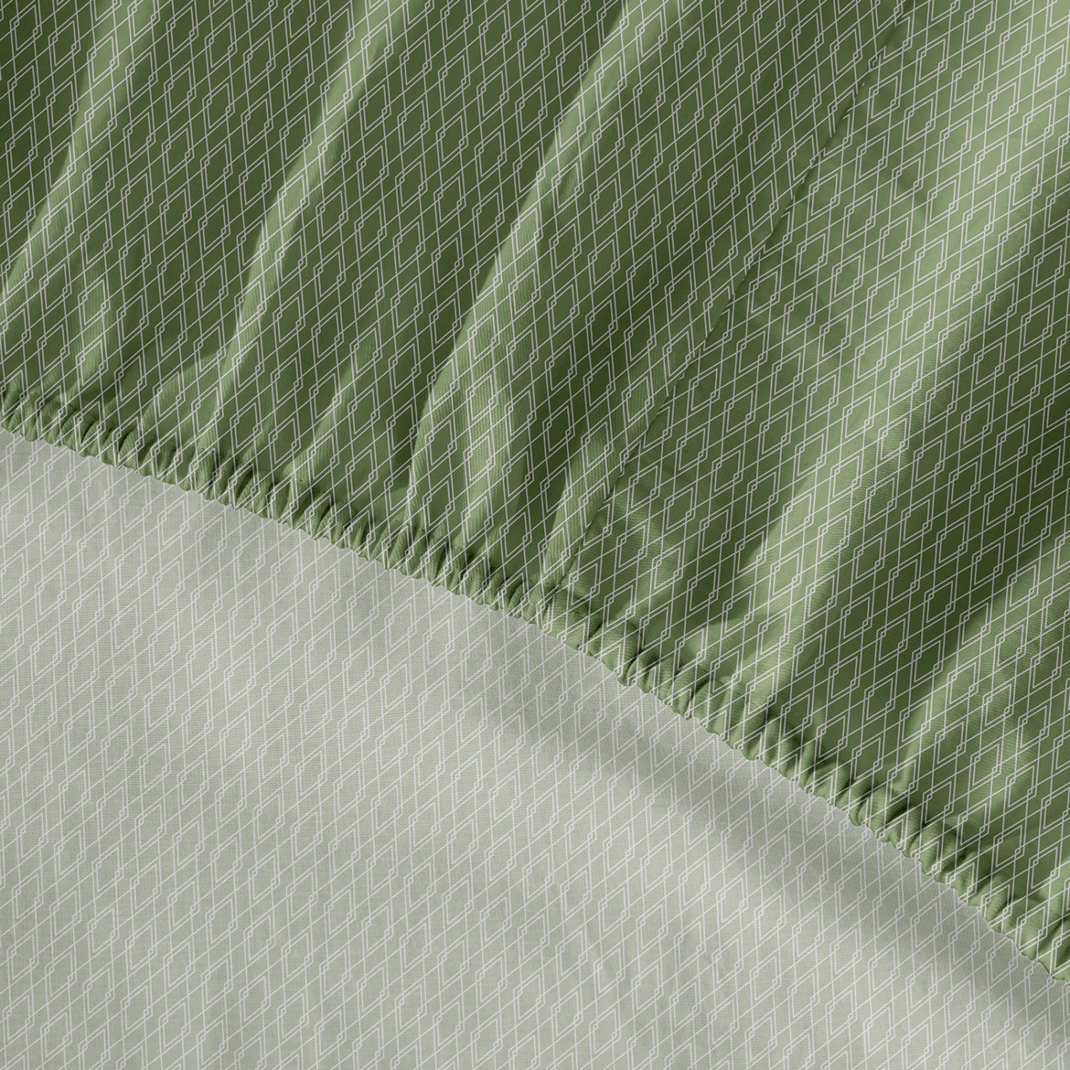 Простыня на резинке Зеленое яблоко/Green apple I - фото № 3