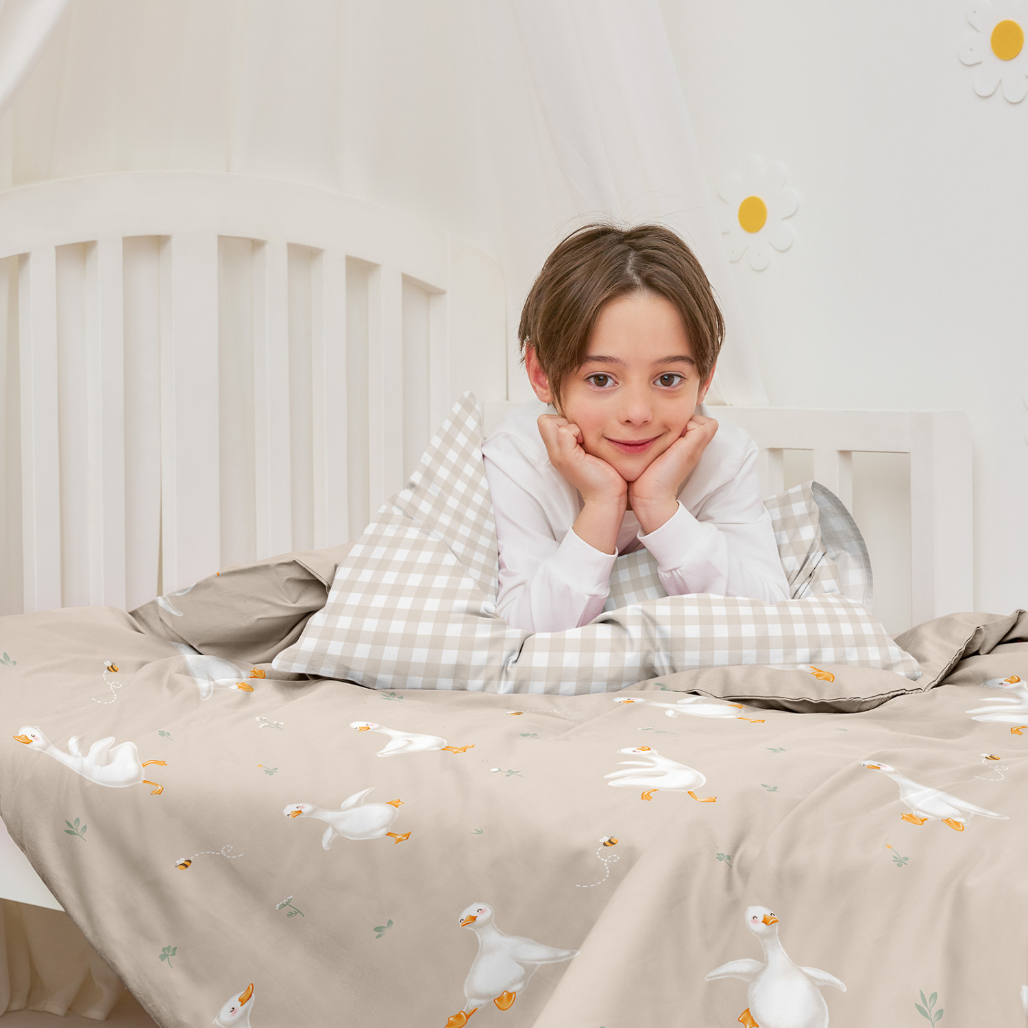 Постельное белье детское Cute goose - фото № 6