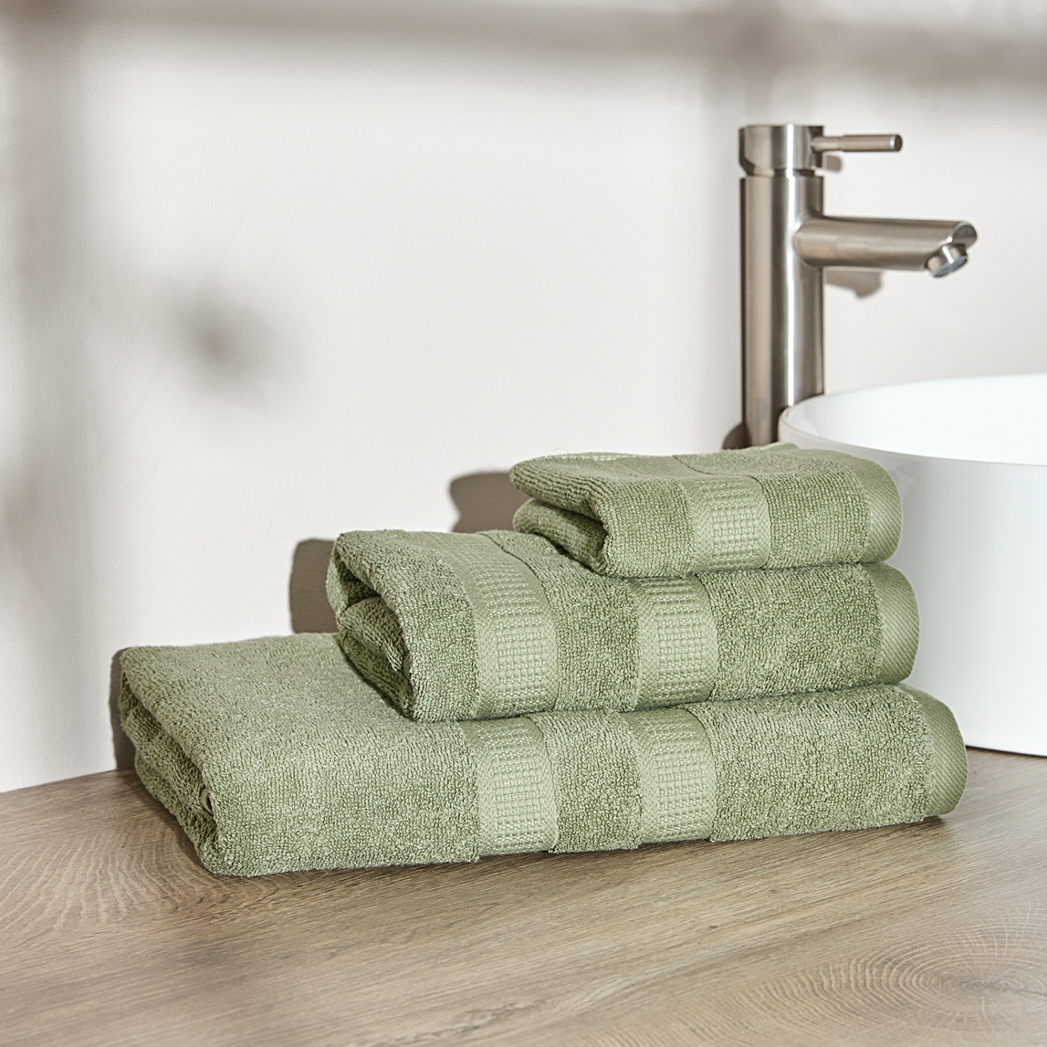 Полотенце махровое Bettino, зеленое - фото № 7