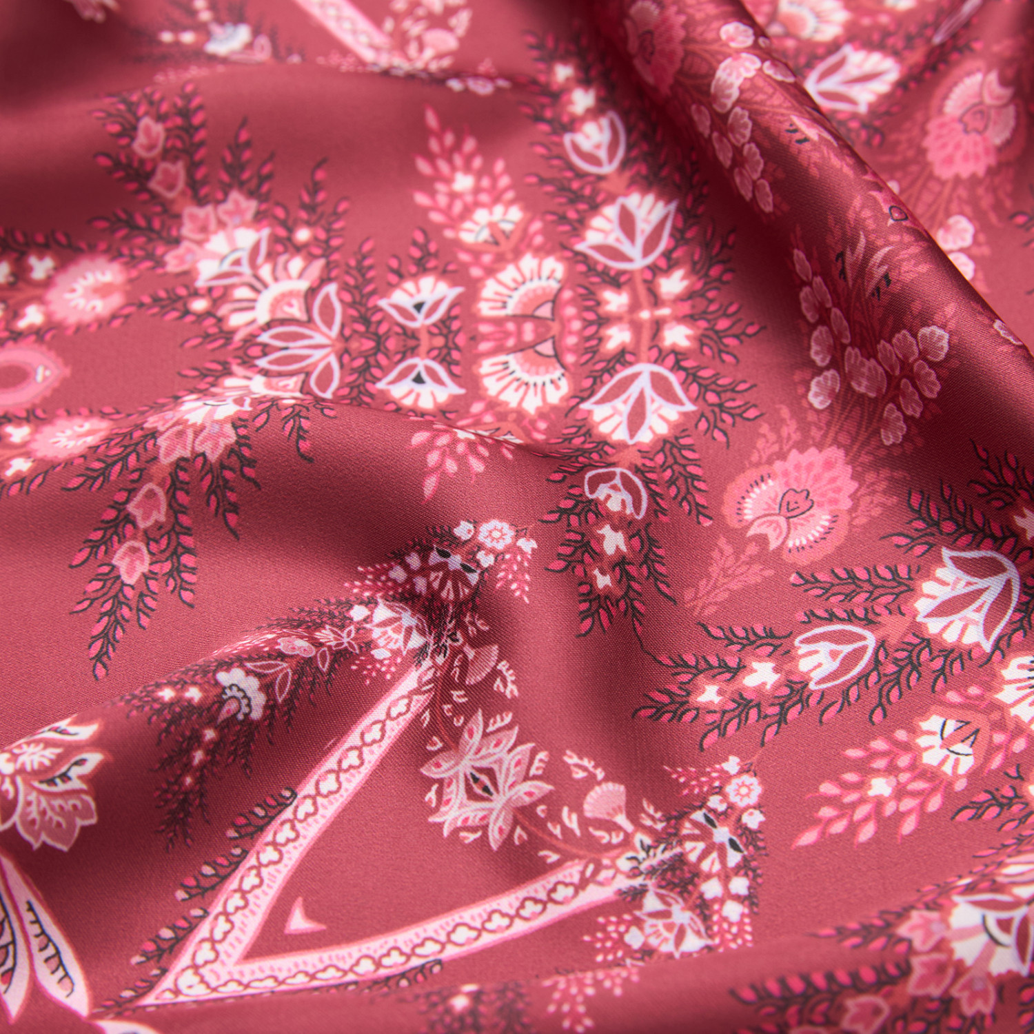 Платок шейный Божественный/Divina, бордо - фото № 10