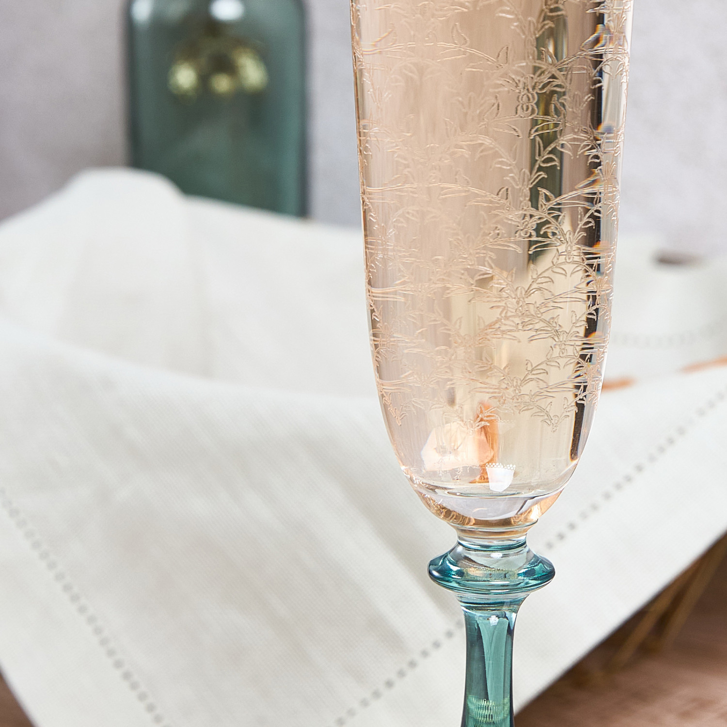 Бокал для шампанского Nature green - фото № 4