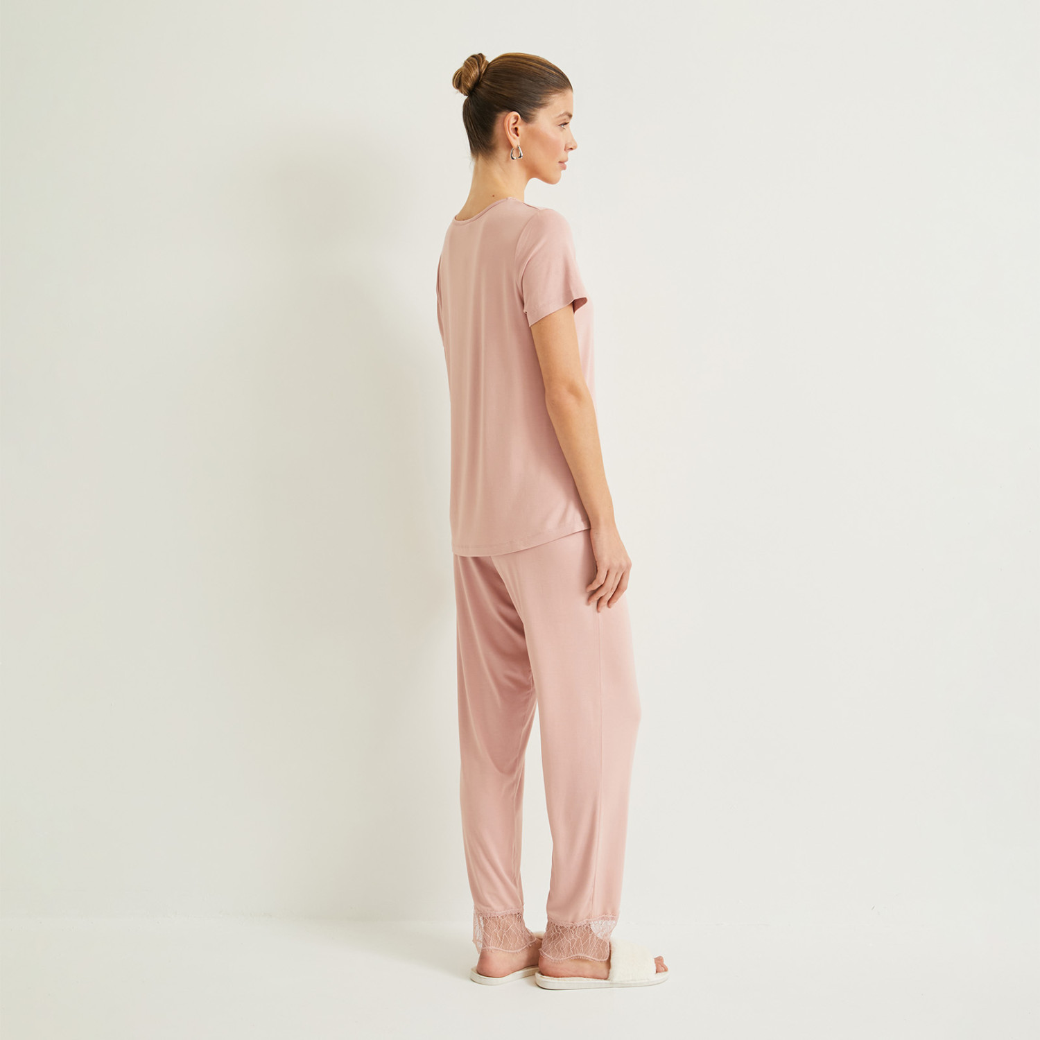 Пижама Lacy, розовая - фото № 4