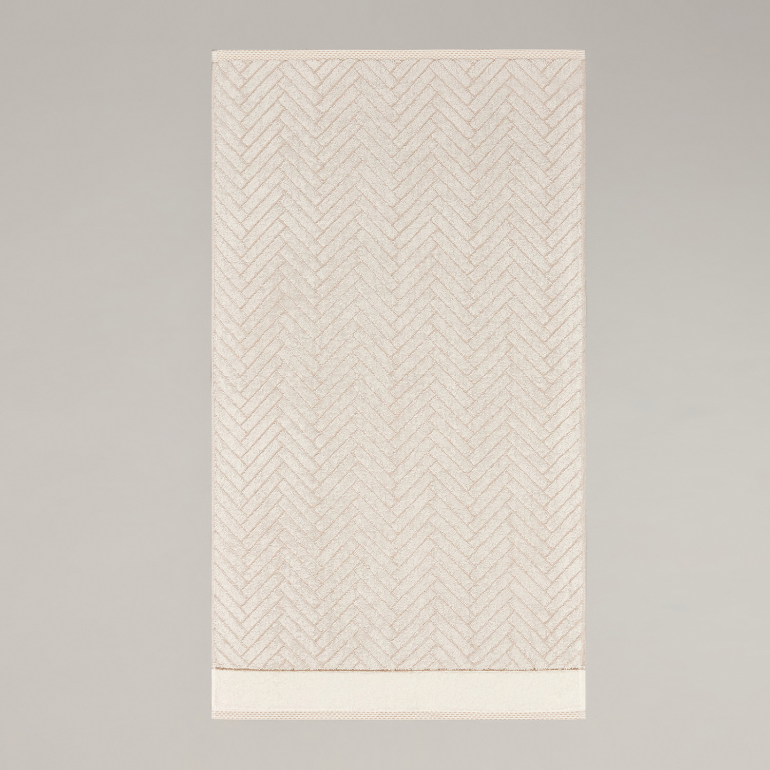 Полотенце махровое Casetta, бежевое - фото № 2