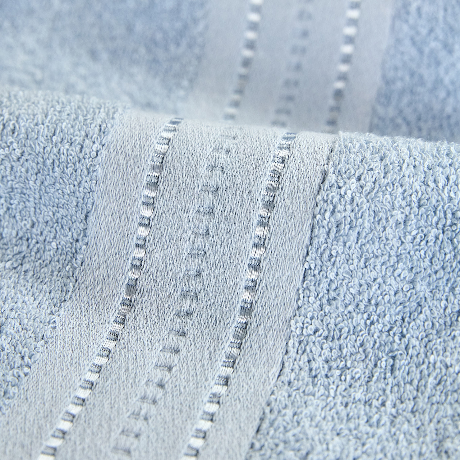 Полотенце махровое Базена/Basena, голубое - фото № 4