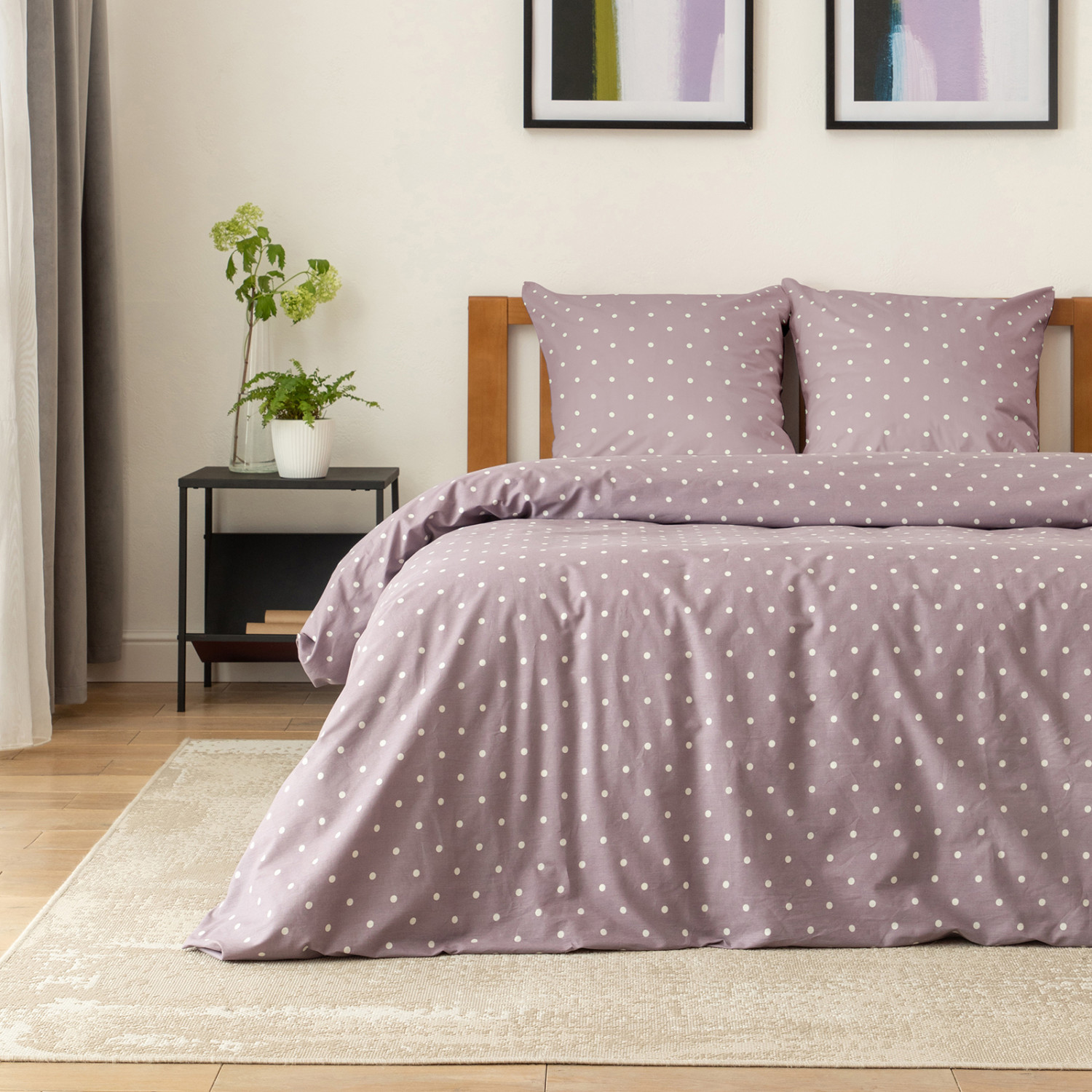 Постельное белье Pois purple I - фото № 5