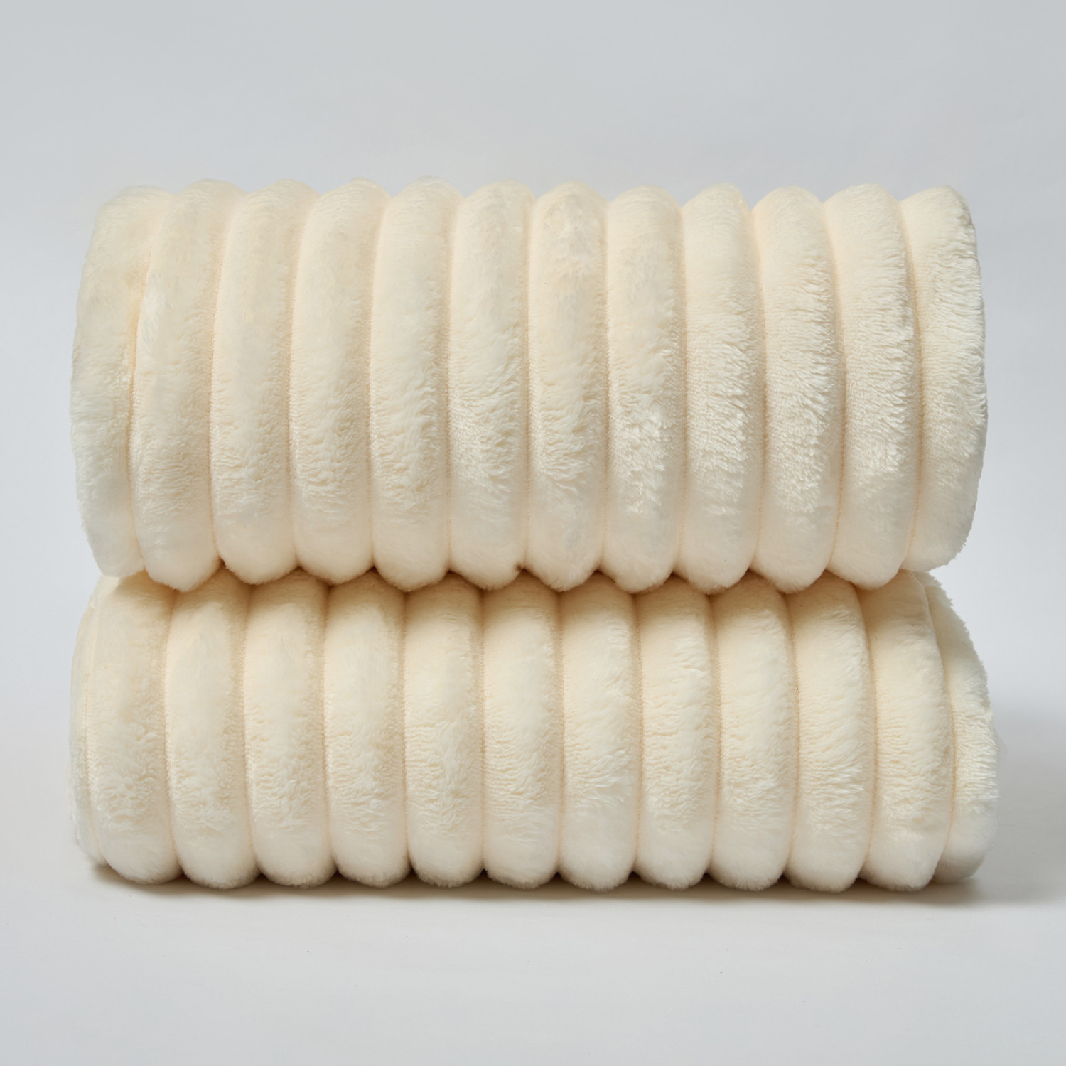 Плед Soft strip, светлое молоко