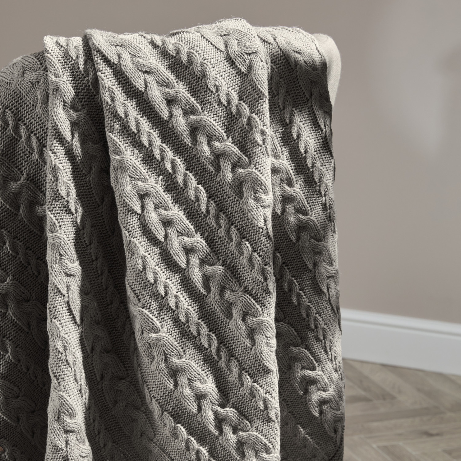 Плед Novallas, серый - фото № 3