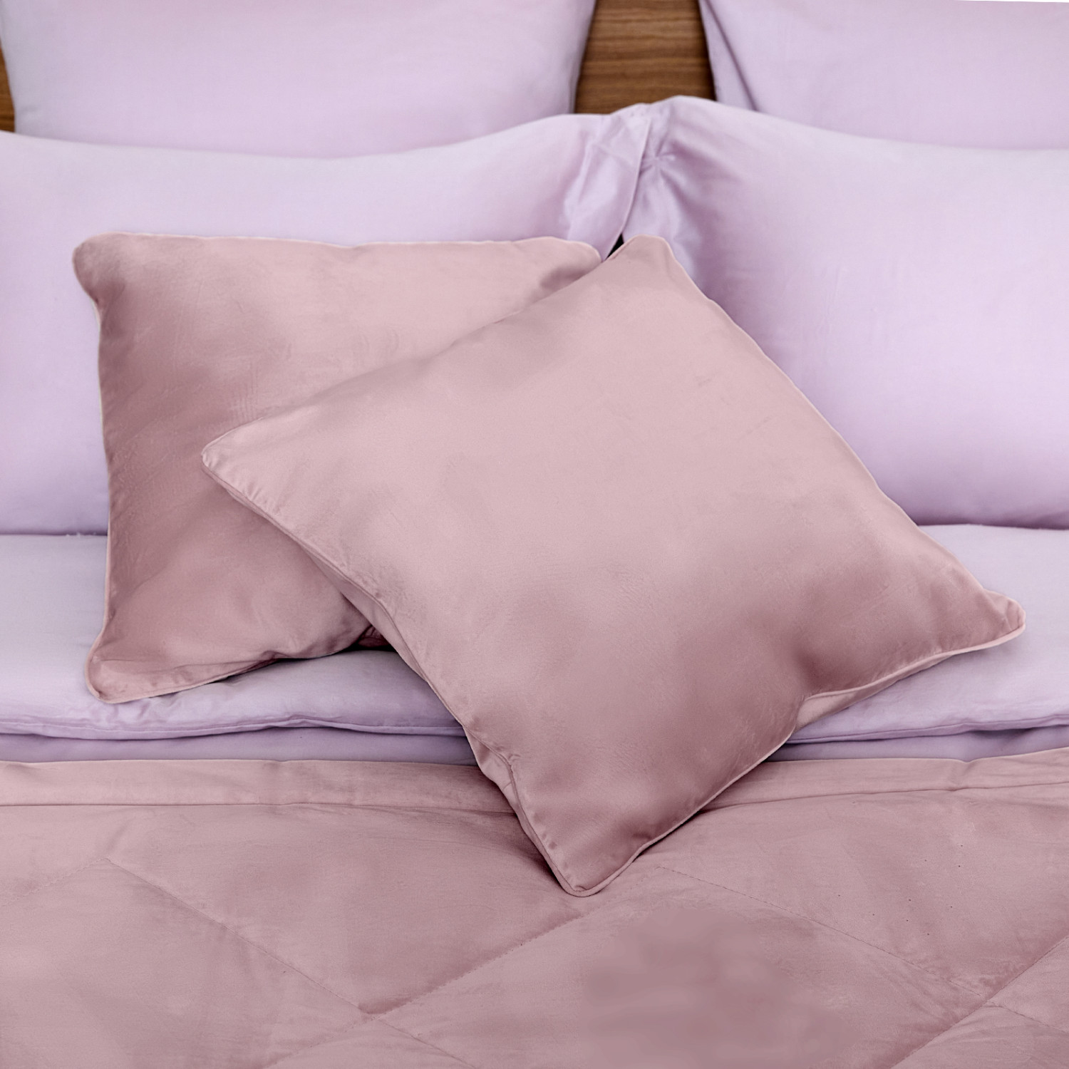 Подушка декоративная Vellut, пудровая - фото № 2