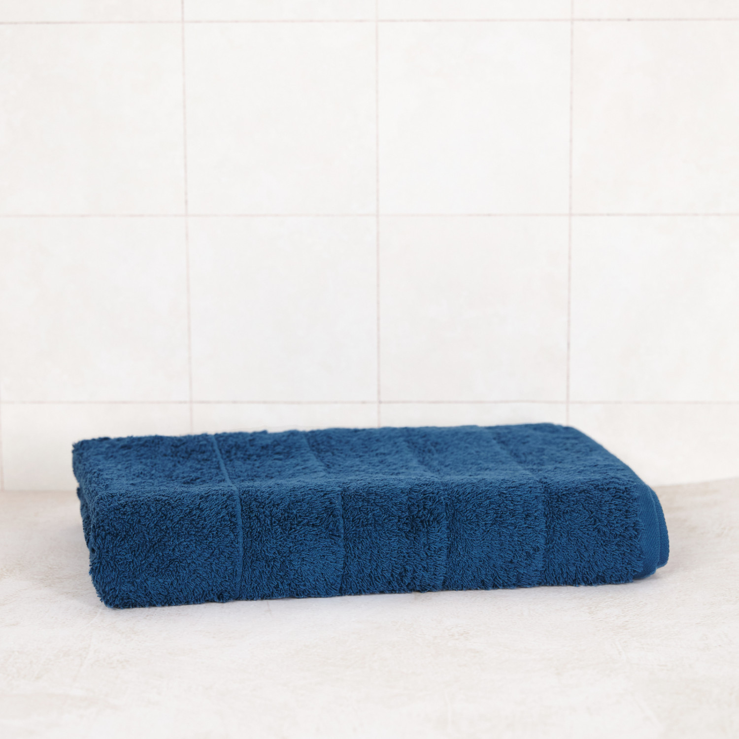 Полотенце махровое Олимп, синее - фото № 3