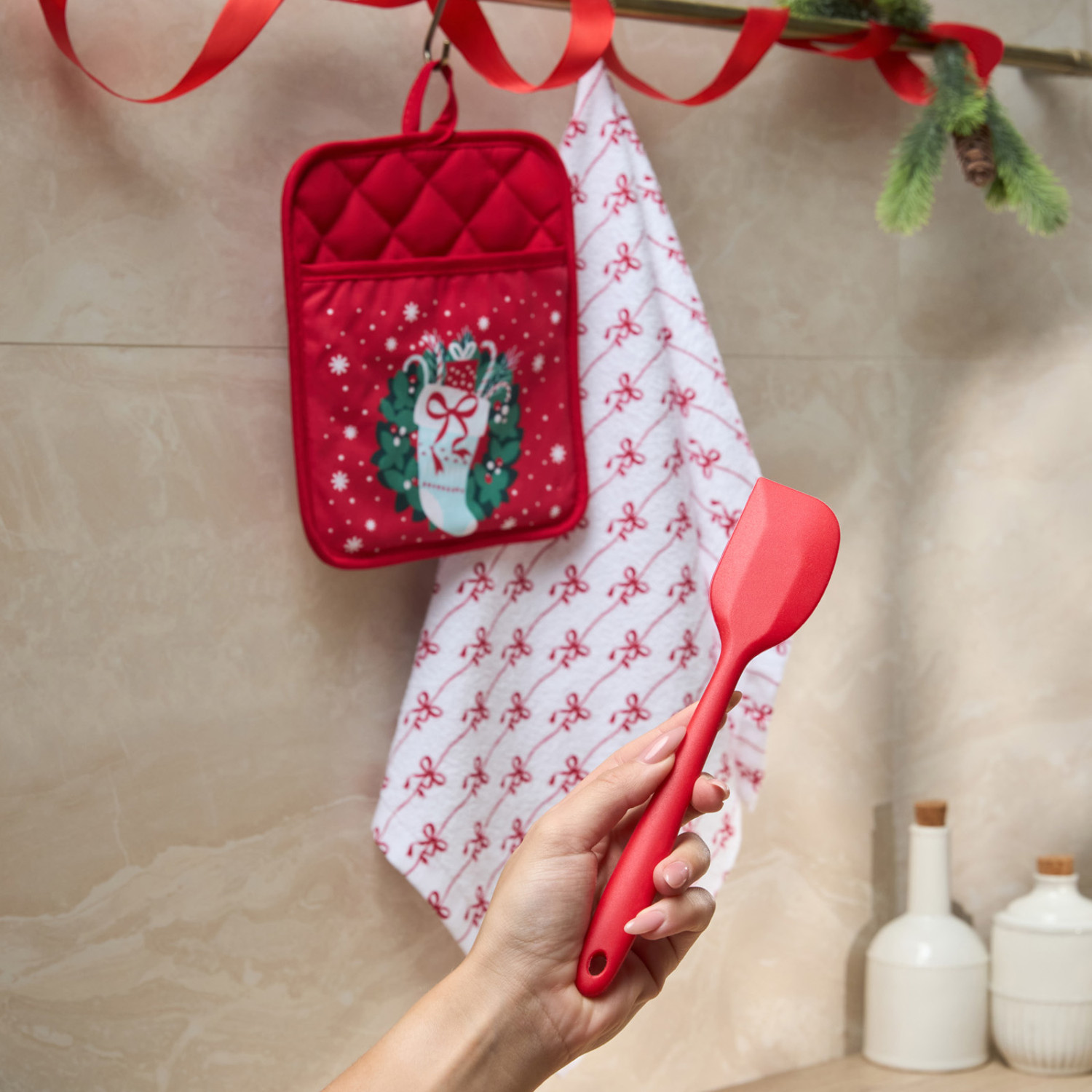 Комплект кухонный Венок/Wreath - фото № 2