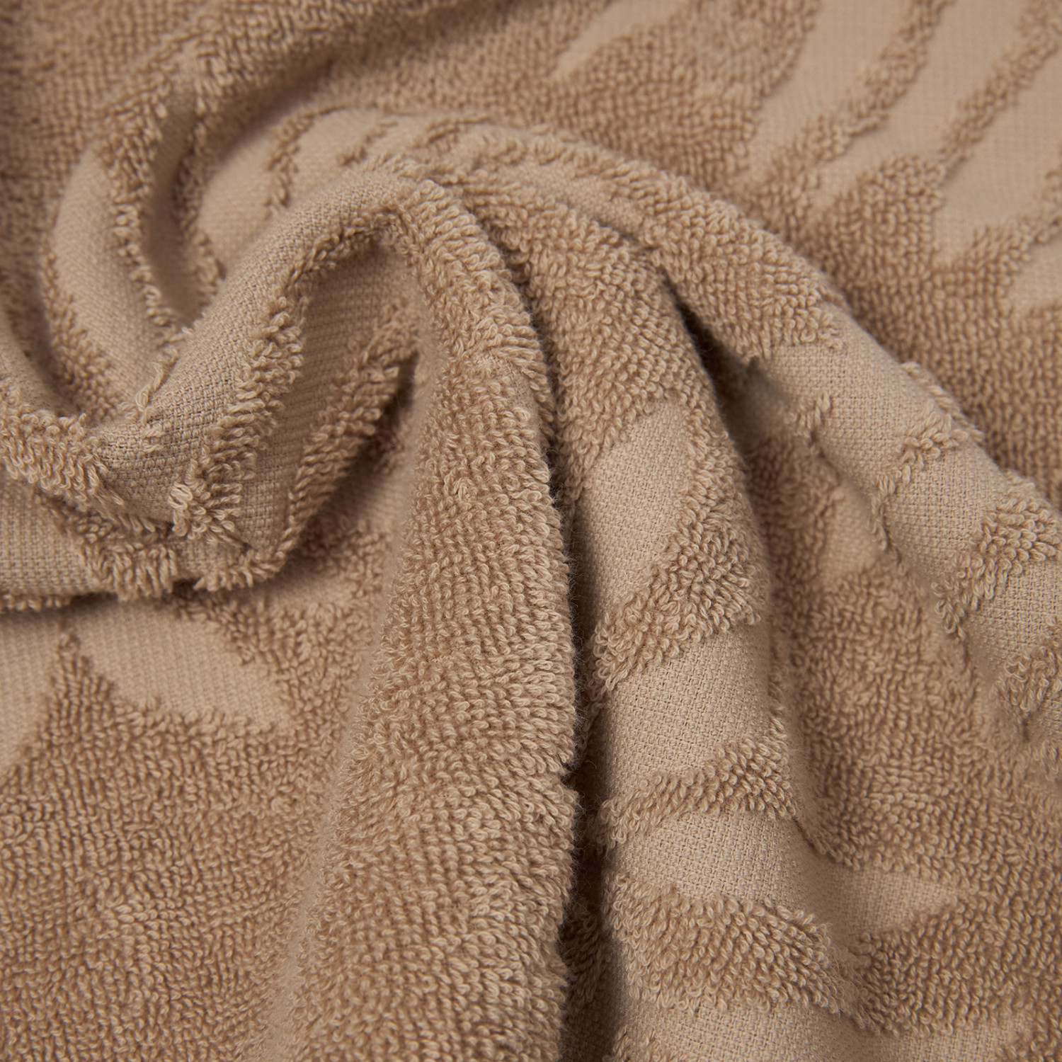 Полотенце махровое Тропико/Tropico, бежевое - фото № 4