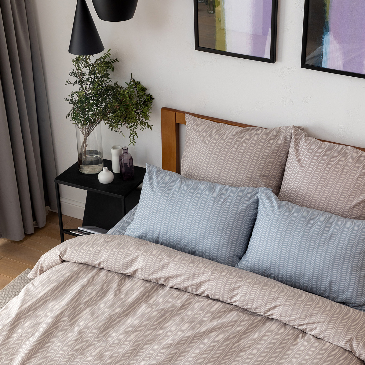 Постельное белье Gustavo, бежевое - фото № 9