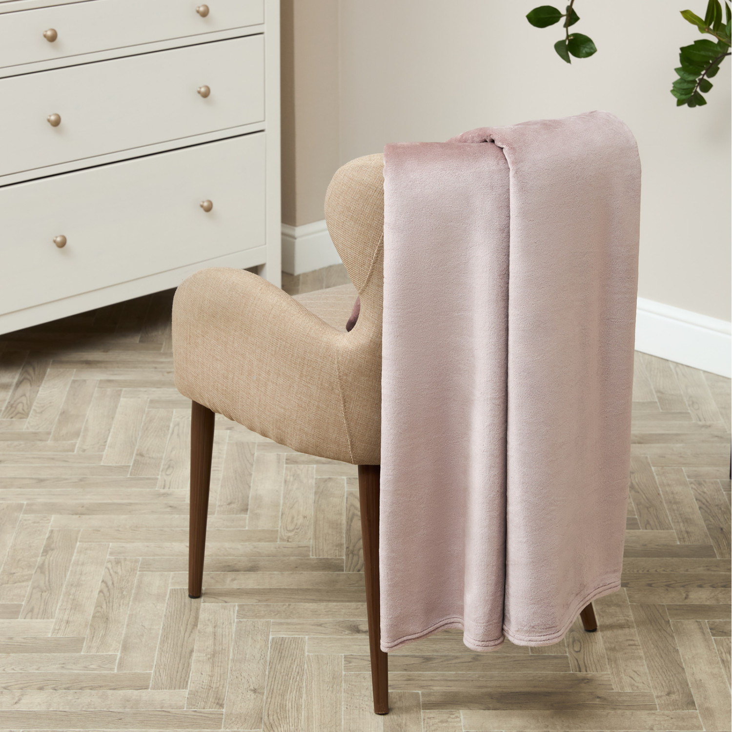 Плед Сверхмягкий/Supersoft, серо-розовый