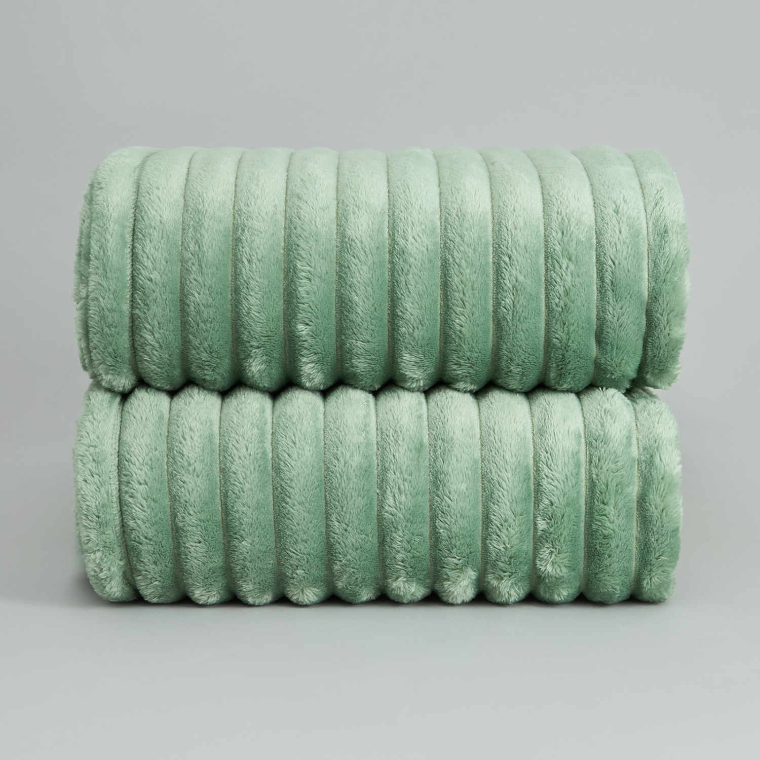 Плед Мягкая полоска/Soft strip, нефрит - фото № 3