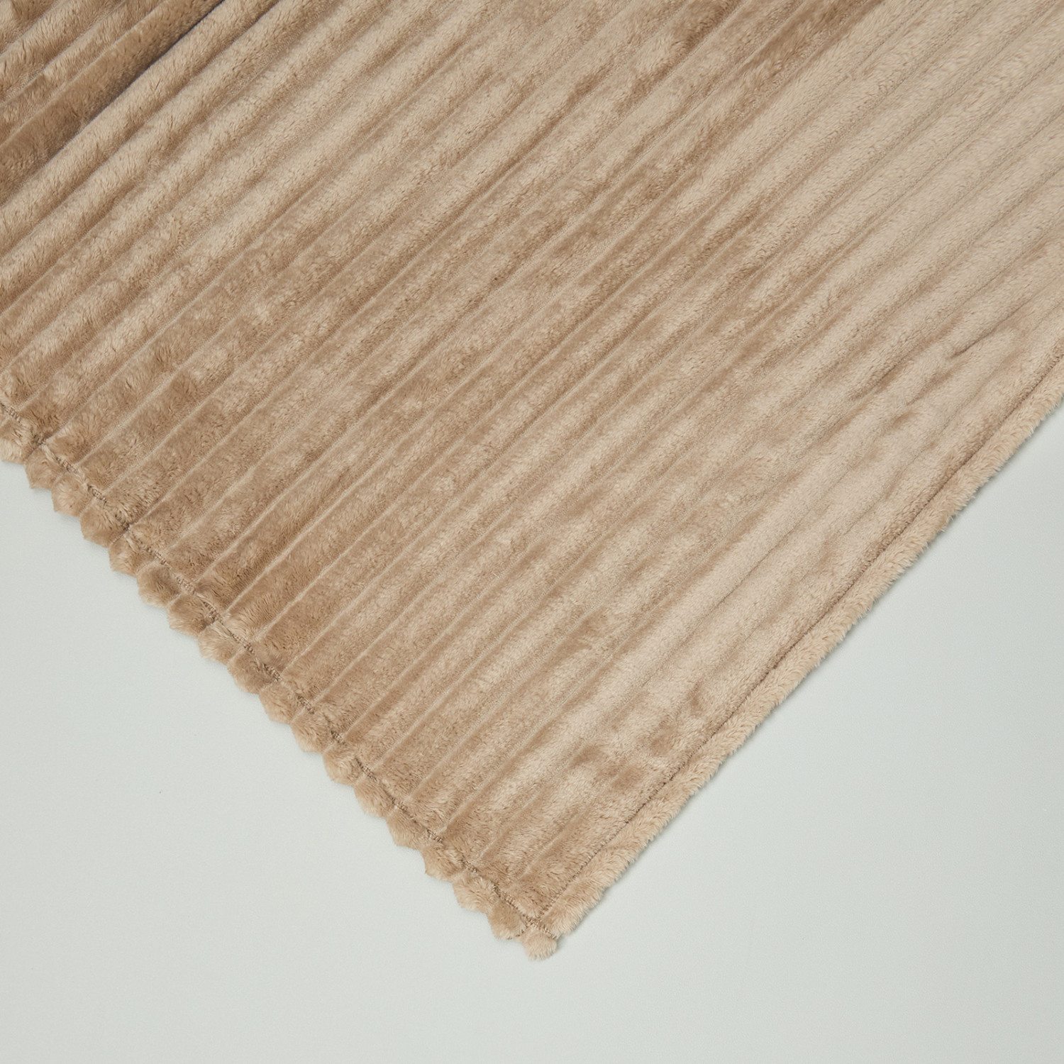 Плед Soft strip, серо-бежевый - фото № 3