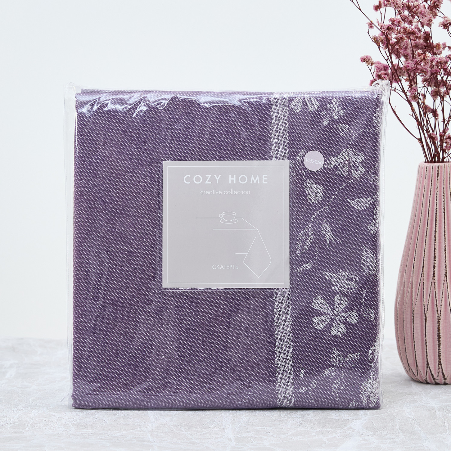 Скатерть Istante, фиолетовая - фото № 4