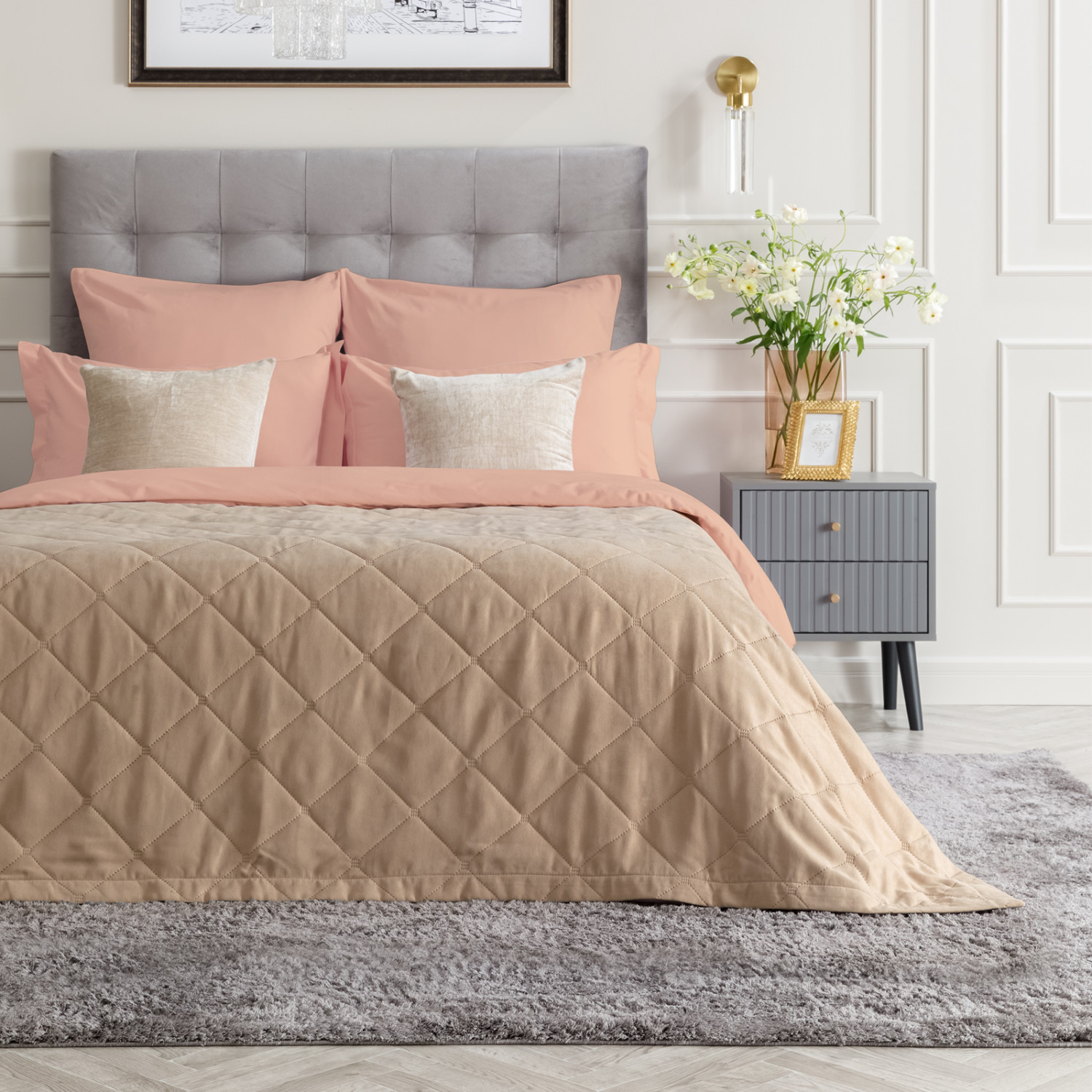 Покрывало Losanga, бежевое - фото № 7