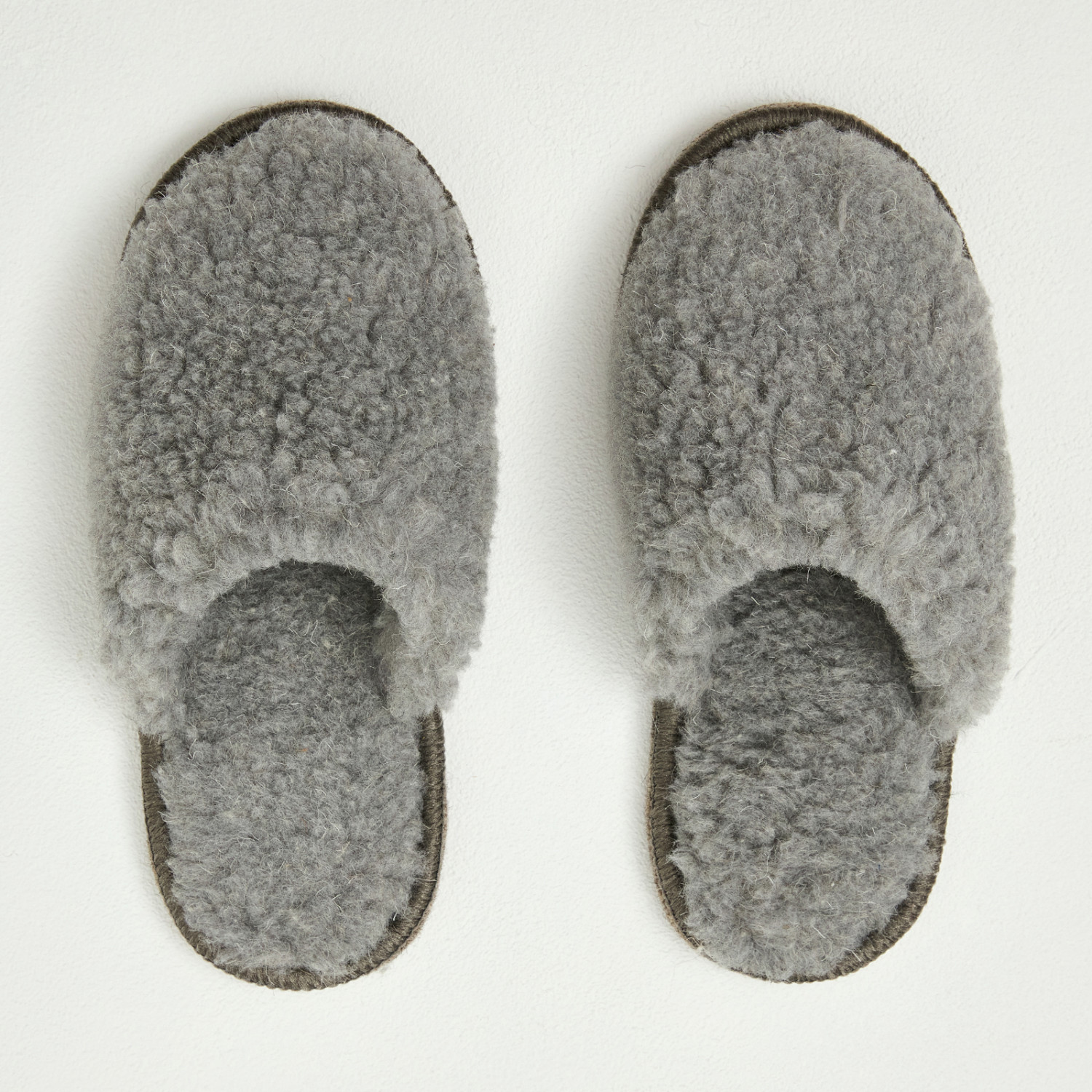 Тапочки шерстяные серые - фото № 2